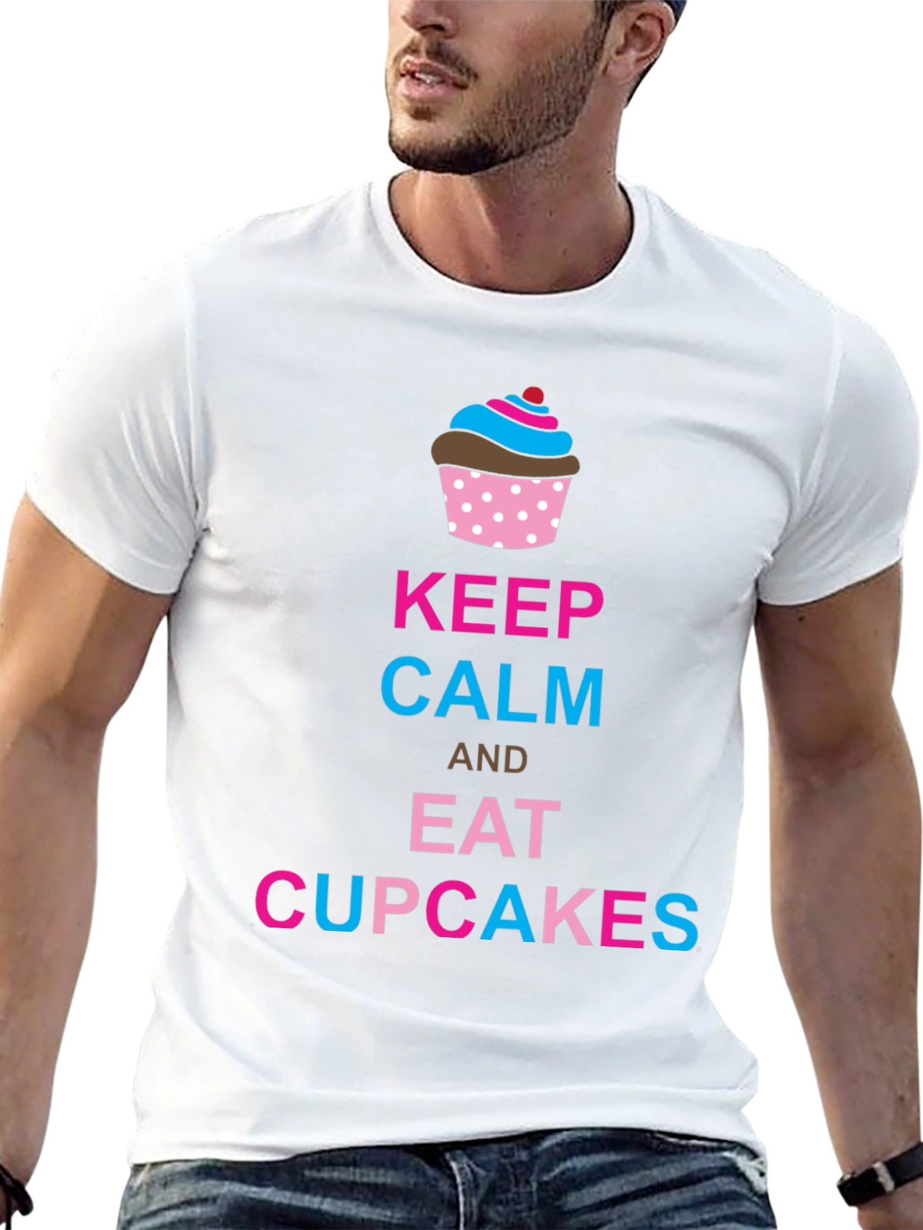 Keep Calm & Eat Cupcakes Graphic Tee