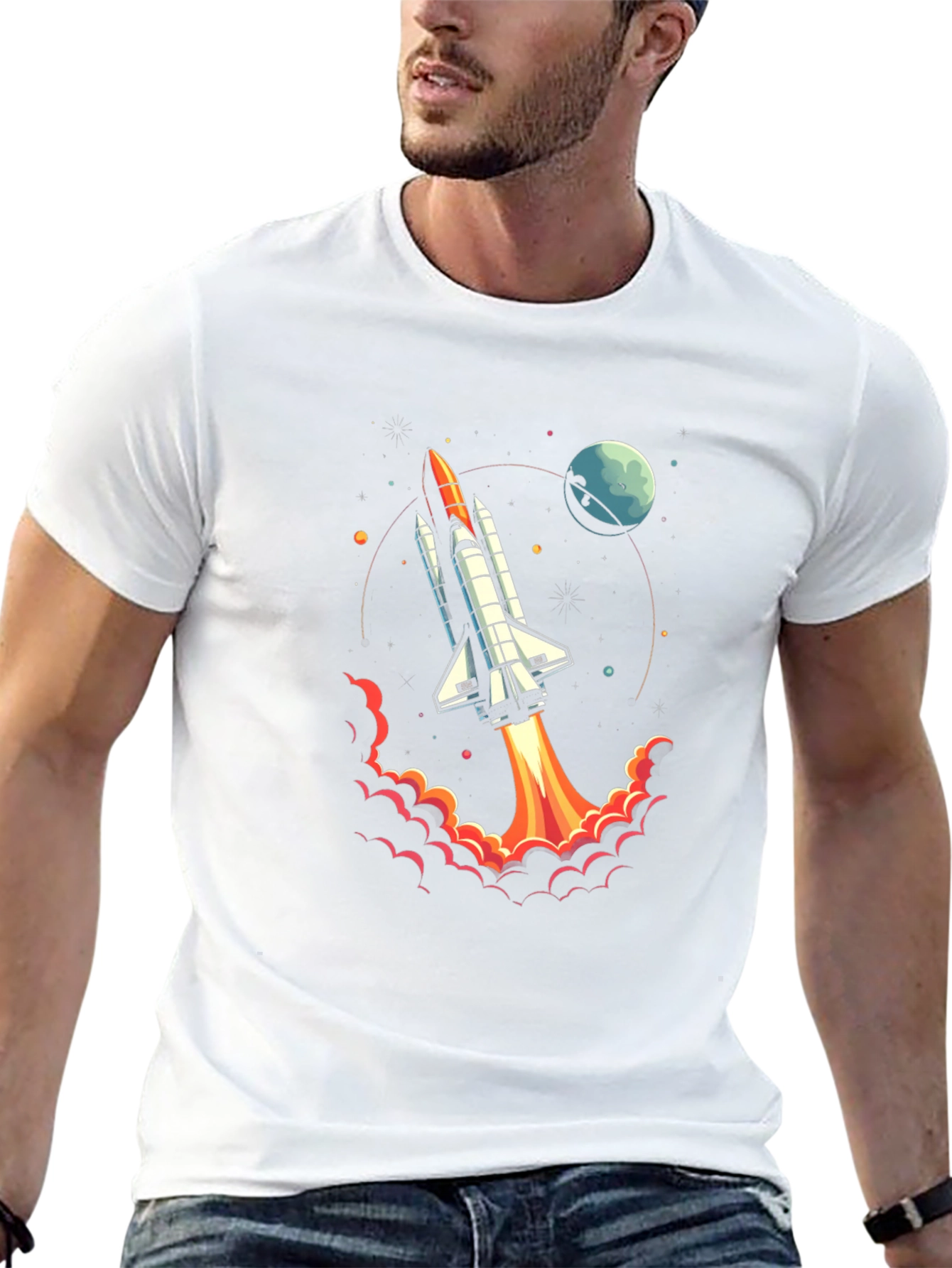 Rocket Launch Graphic T-Shirt