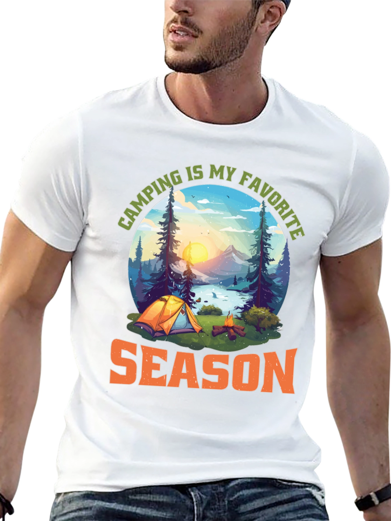 Camping Is My Favorite Season Graphic T-Shirt