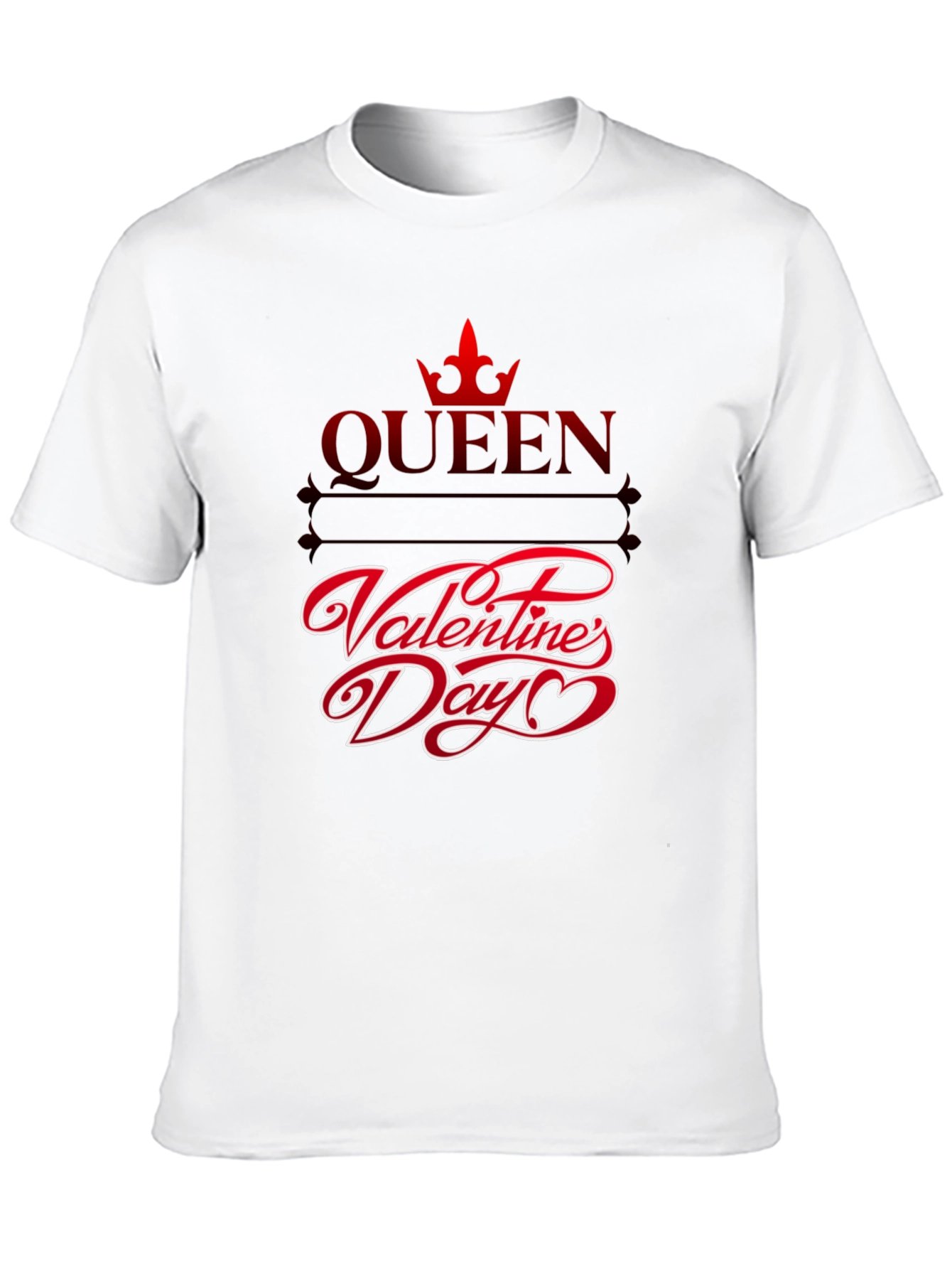 Queen Valentines Day Graphic T-Shirt