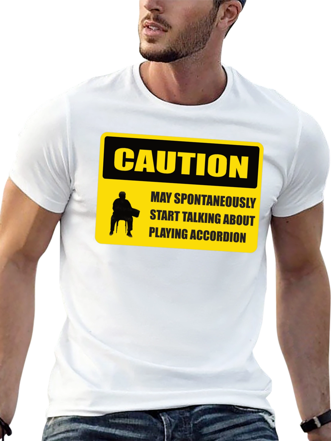 Caution Accordion T-Shirt