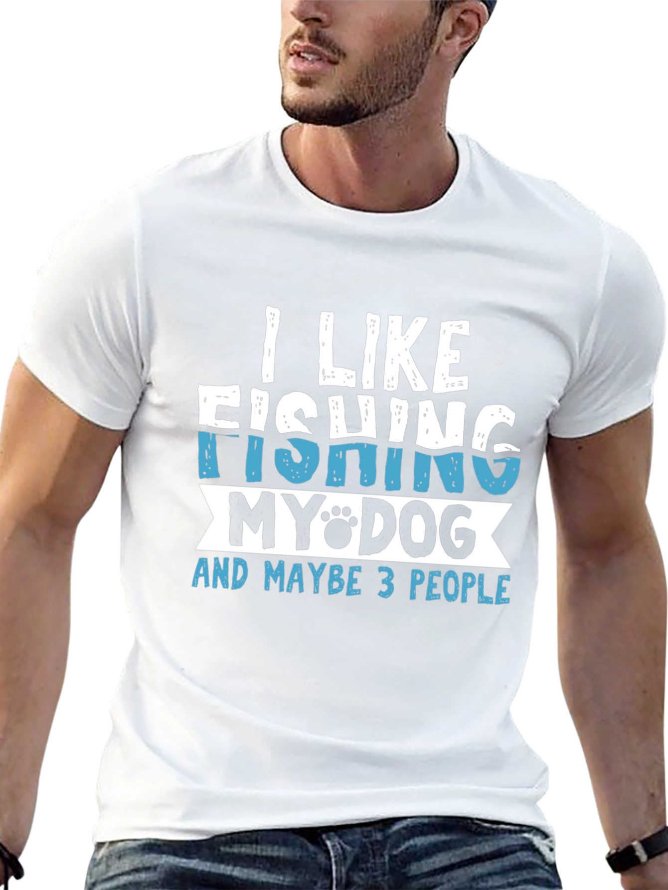 Fishing Dog Lover T-Shirt - I Like Fishing