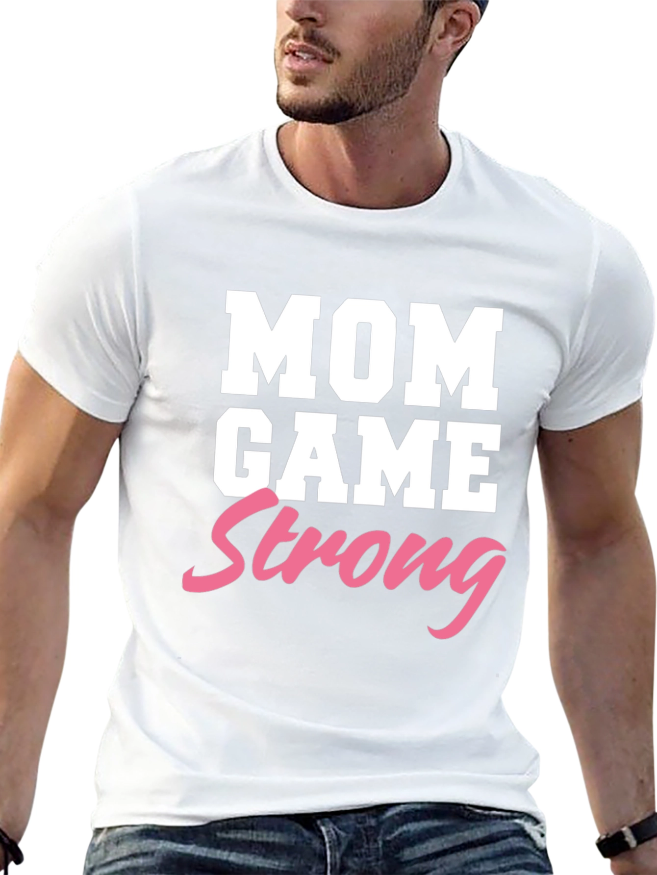 Mom Game Strong Graphic Tee - Black