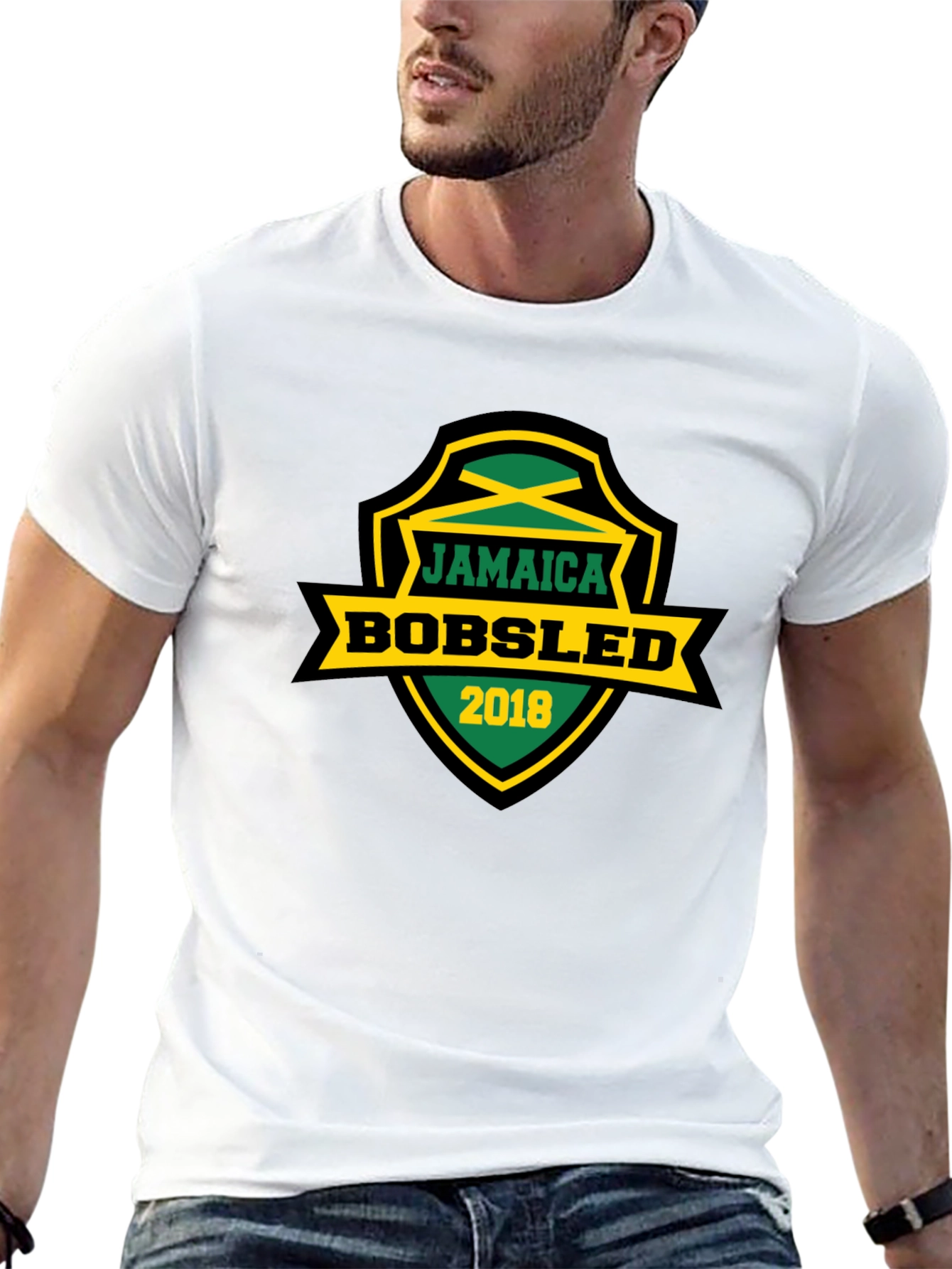 Jamaica Bobsled 2018 Graphic Tee - Black