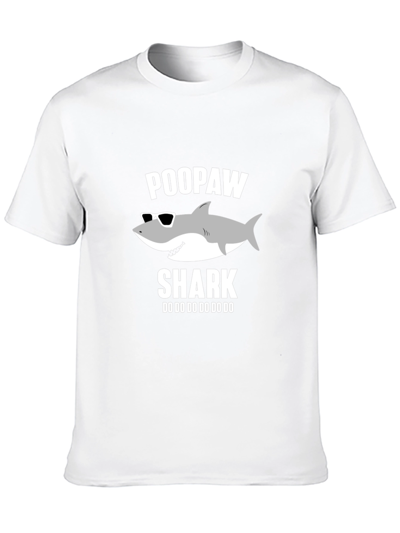 Poopaw Shark Graphic T-Shirt - Dad Grandfather Gift