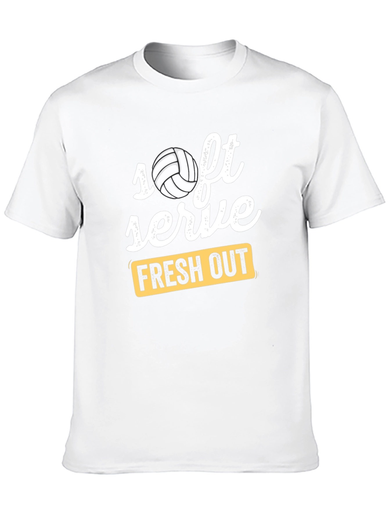 Soft Serve Fresh Out Volleyball Graphic T-Shirt