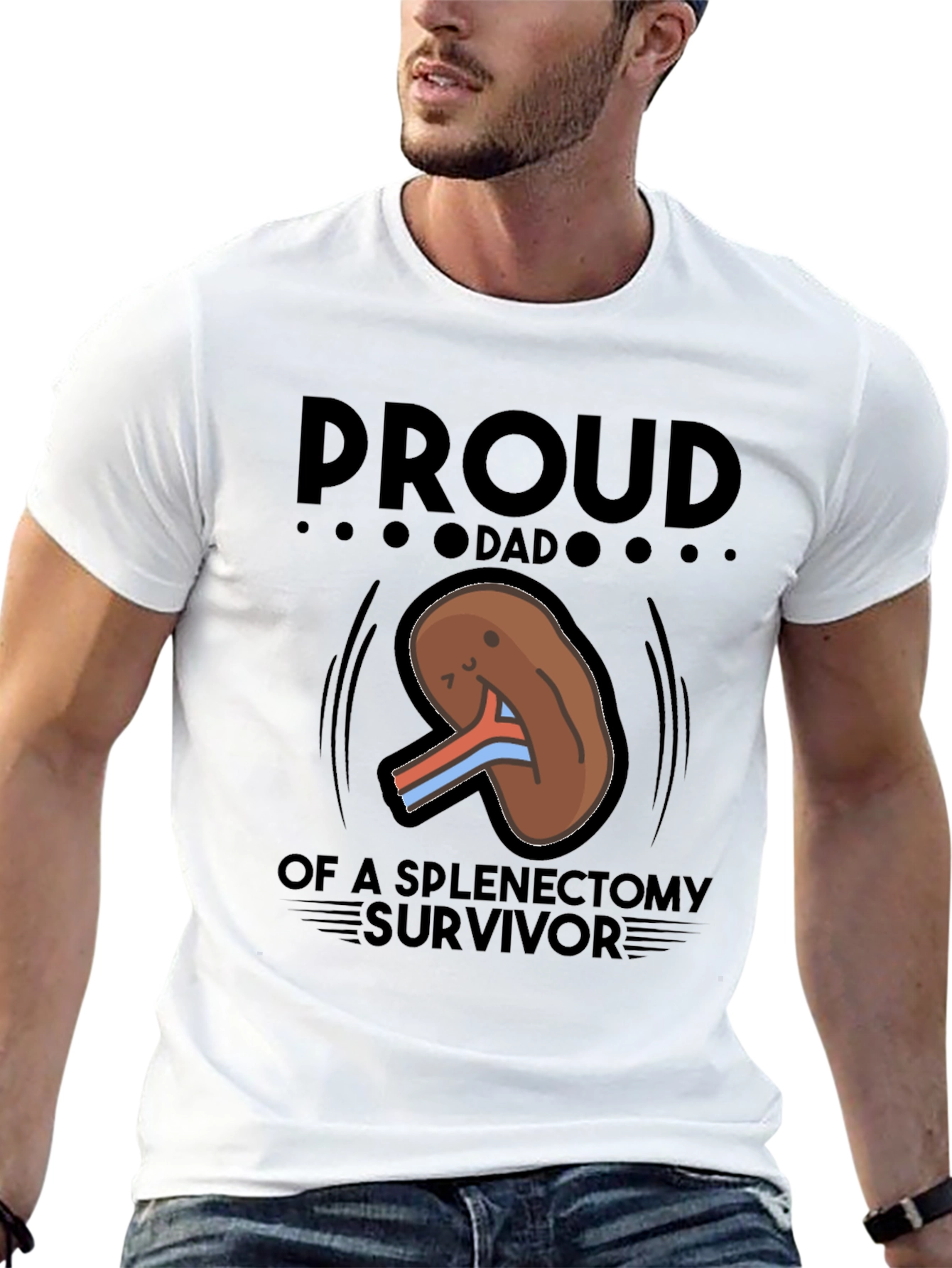 Proud Dad Splenectomy Survivor T-Shirt