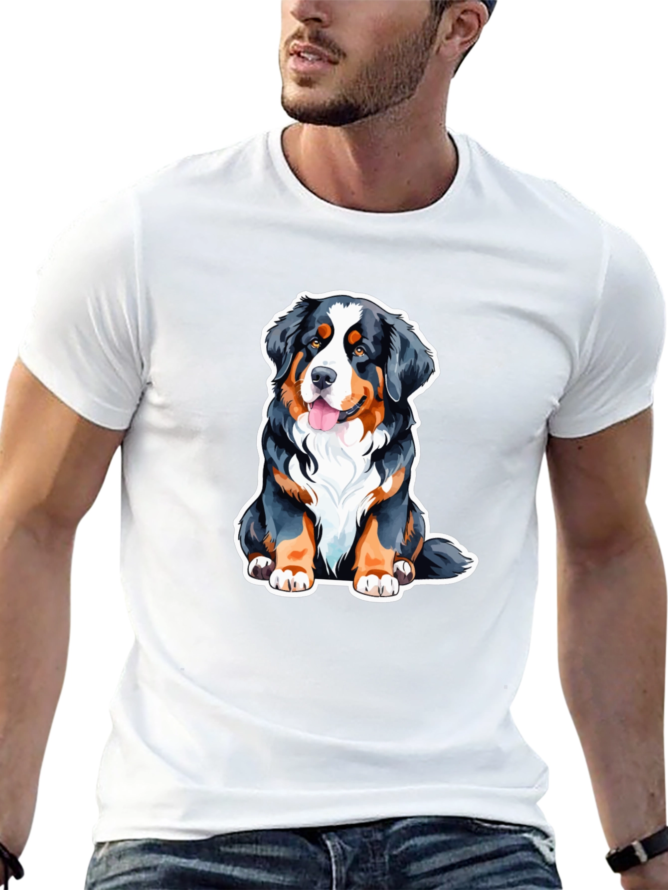 Bernese Mountain Dog T-Shirt - Cute Dog Graphic Tee