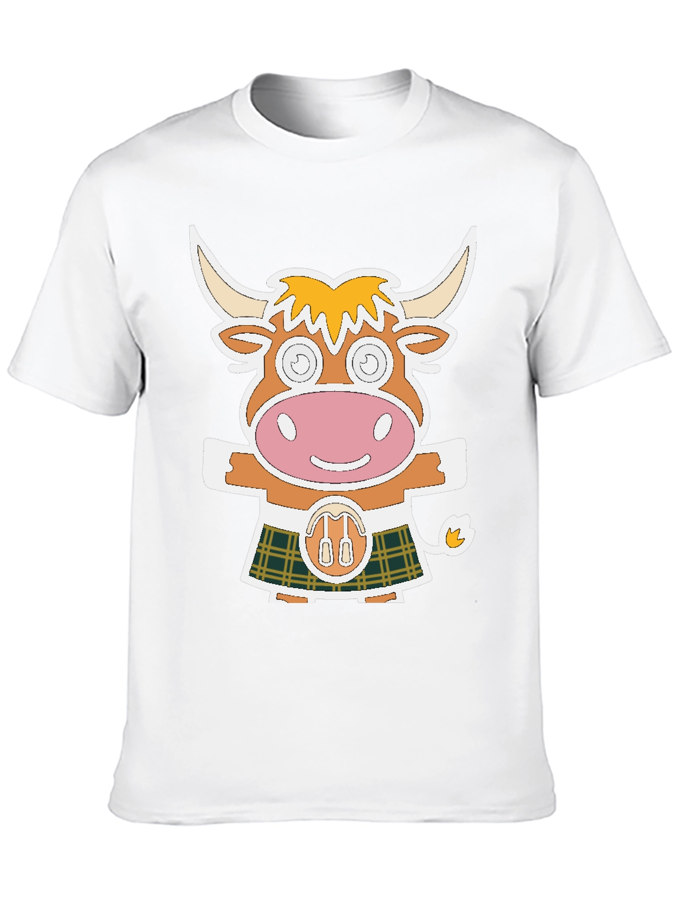 Cartoon Scottish Cow T-Shirt