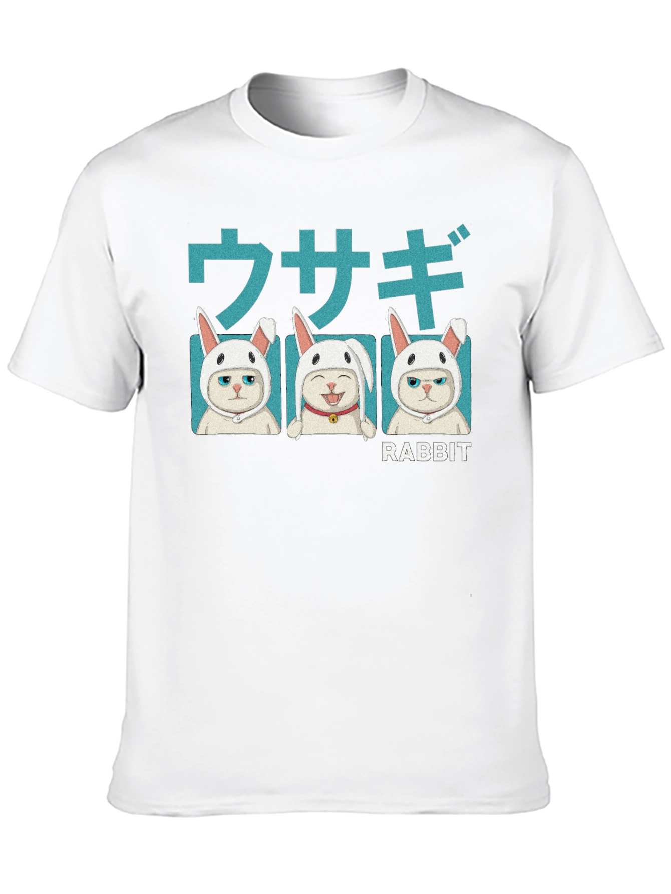 Cat Rabbit T-Shirt - Kawaii Kitten Tee