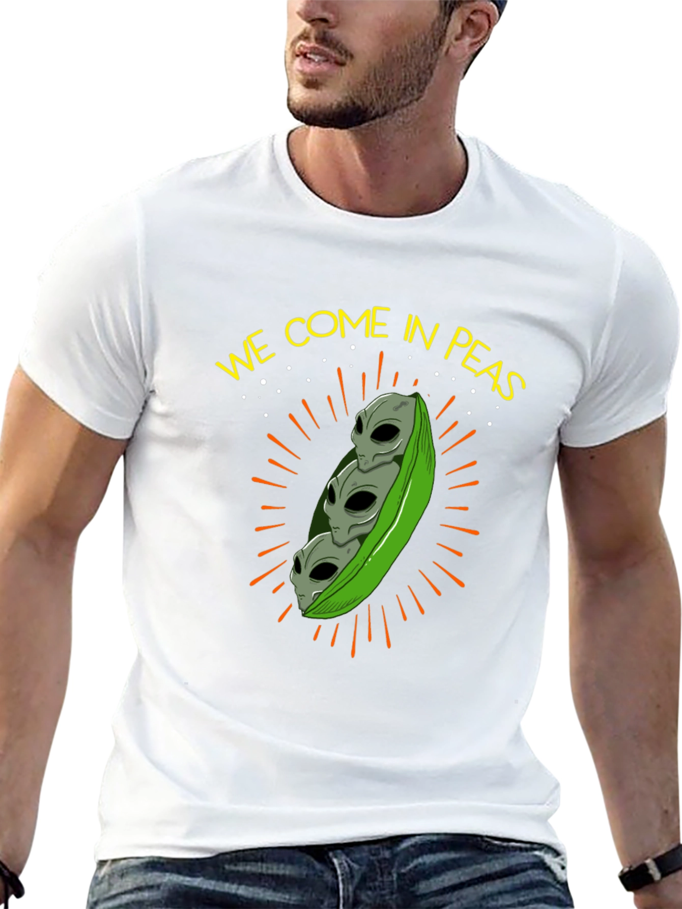 We Come In Peas Alien T-Shirt