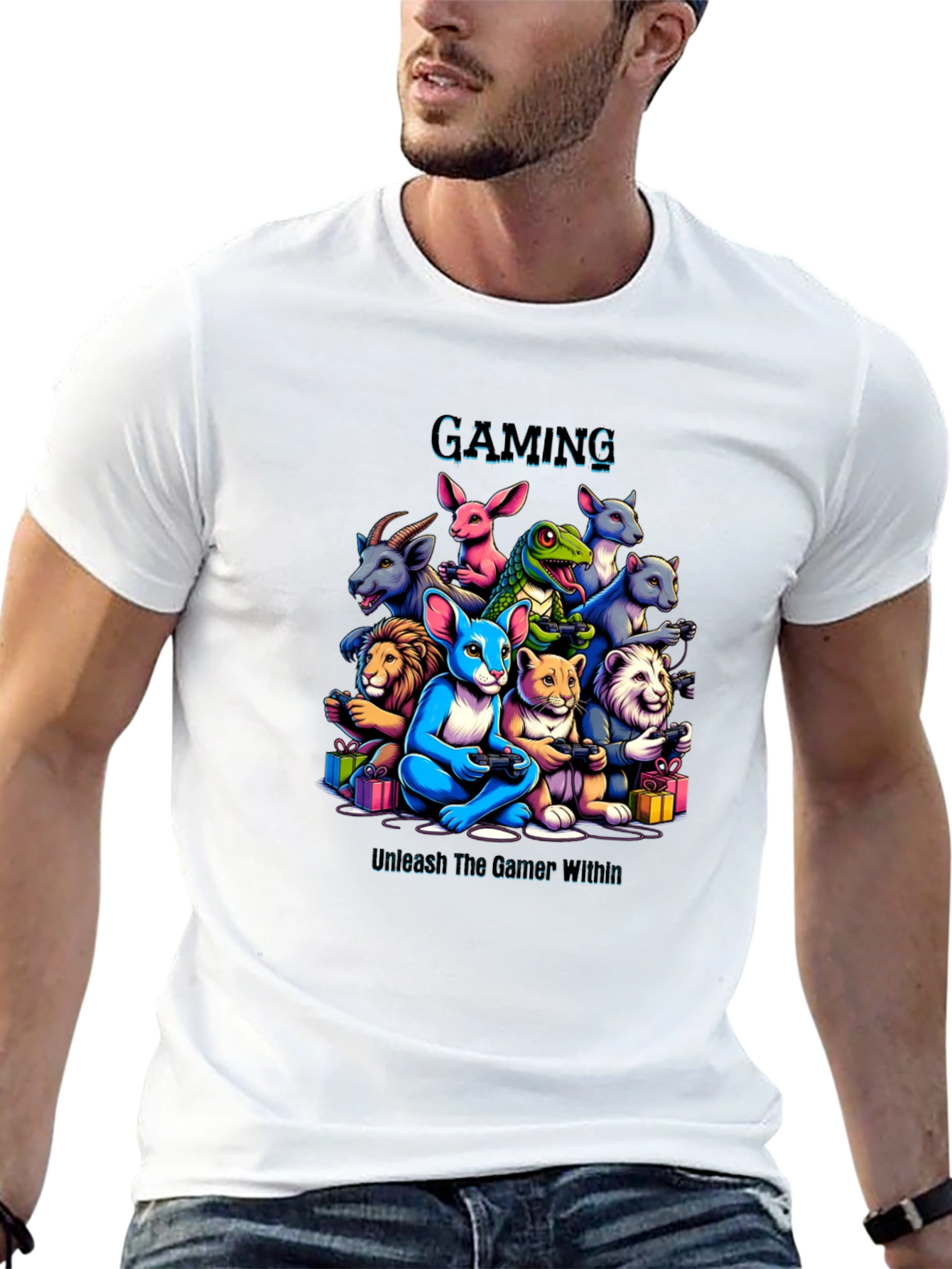 Gaming Animals T-Shirt Unleash The Gamer Within