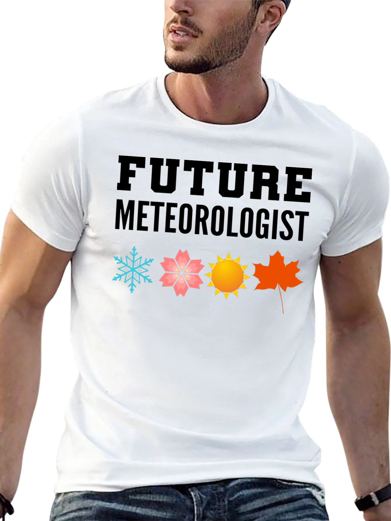 Future Meteorologist Black Graphic T-Shirt