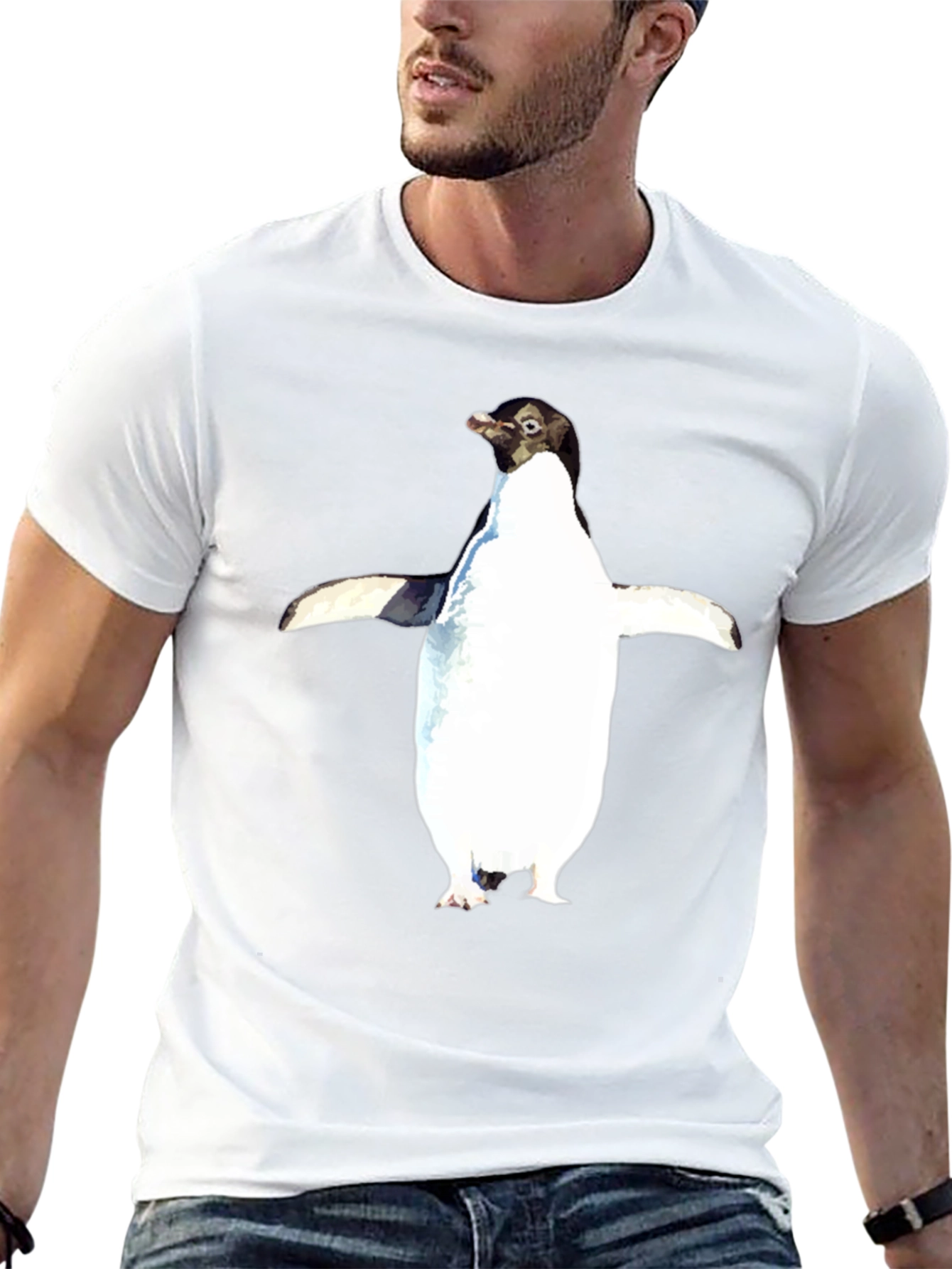 Penguin Graphic Tee - Black Unisex T-Shirt