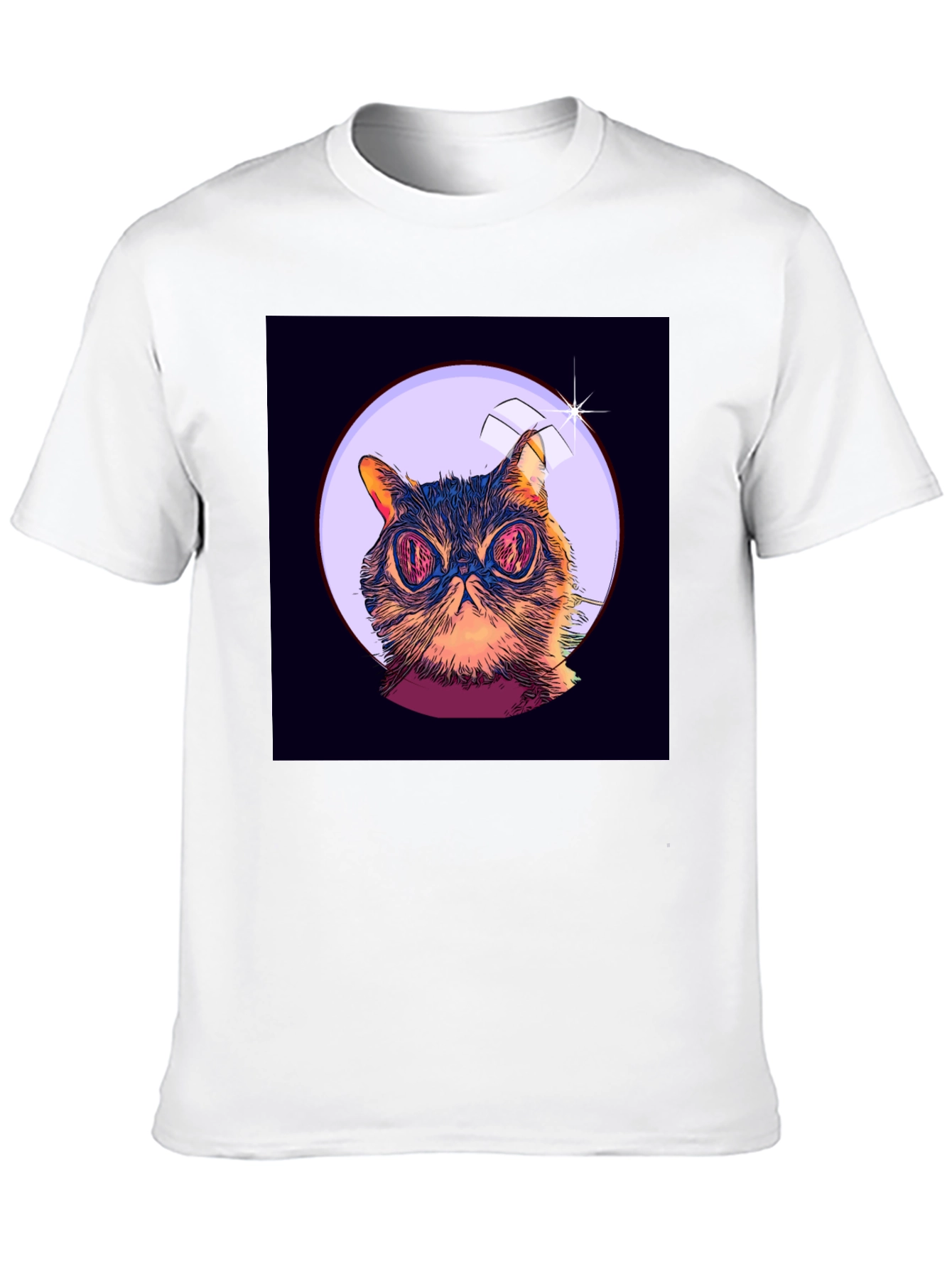 Cat Astronaut Graphic T-Shirt