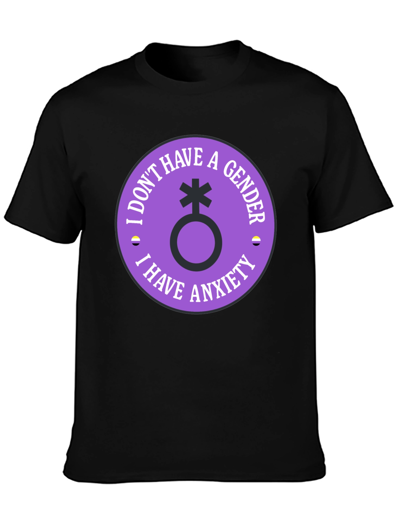 Nonbinary Anxiety T-Shirt - Genderless Comfortable