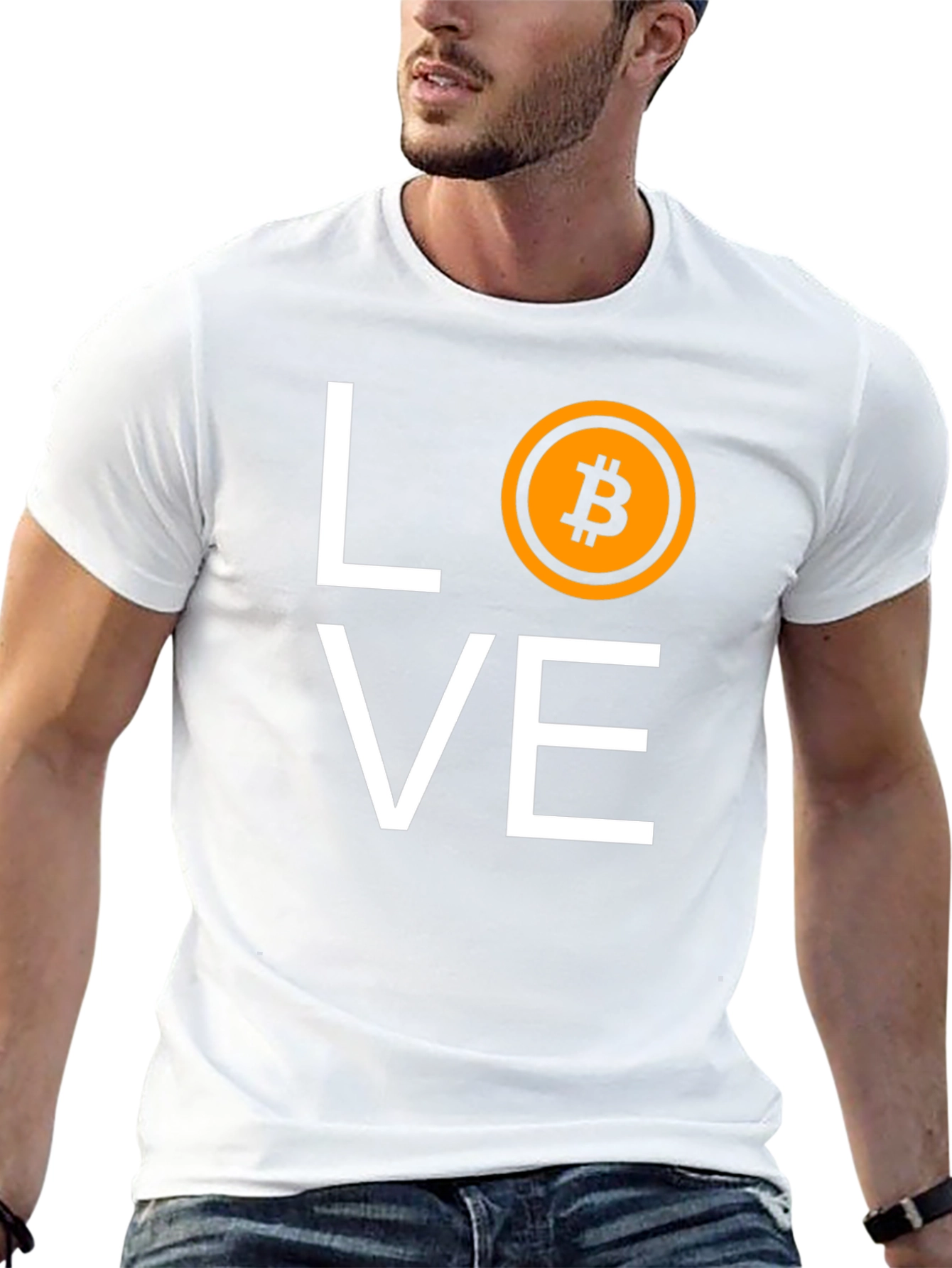 Bitcoin LOVE T-Shirt - Black Crypto Tee
