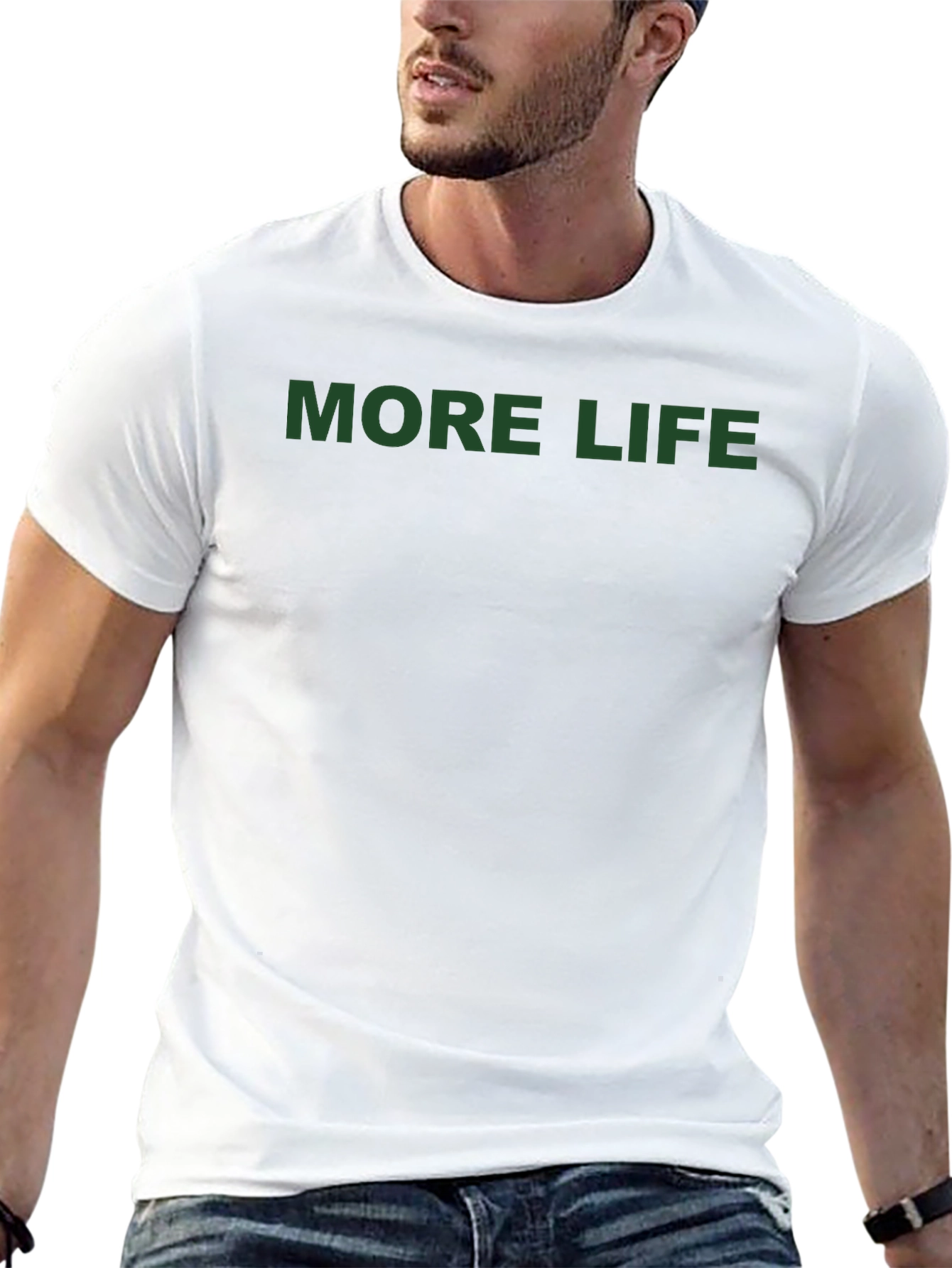 More Life Graphic Tee - Black Casual T-Shirt