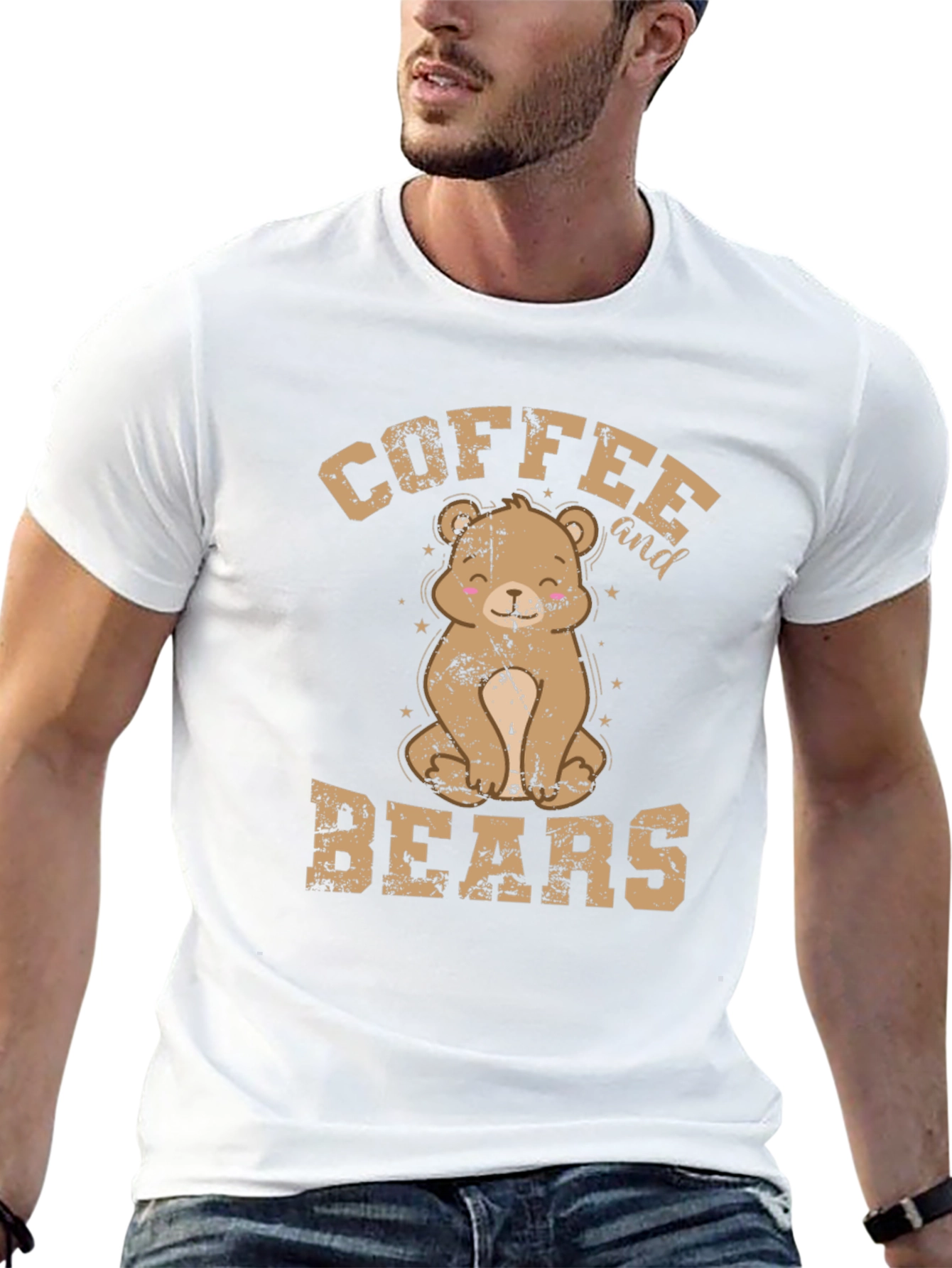 Coffee and Bears Graphic T-Shirt