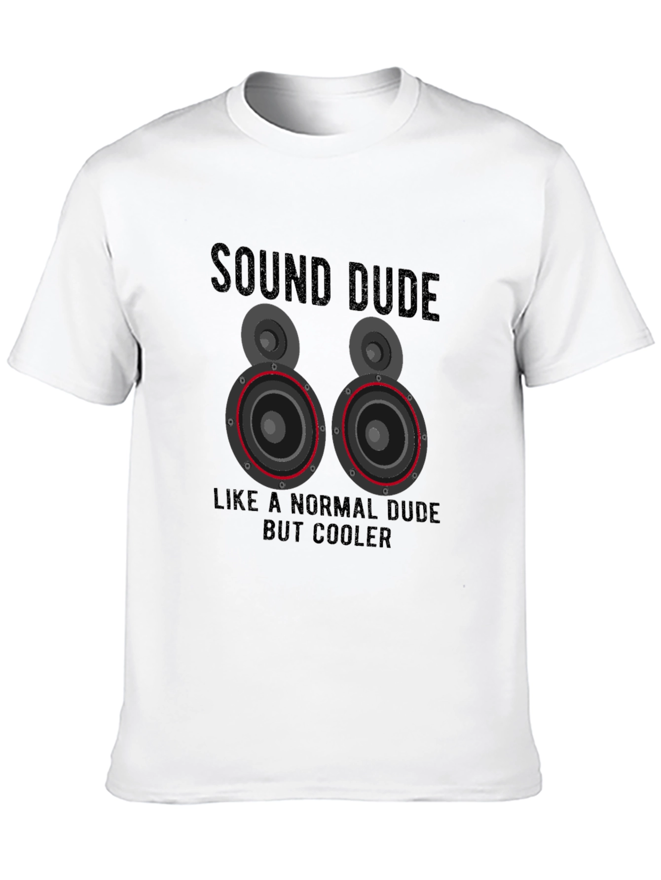 Sound Dude Graphic T-Shirt - Cool Speaker Design