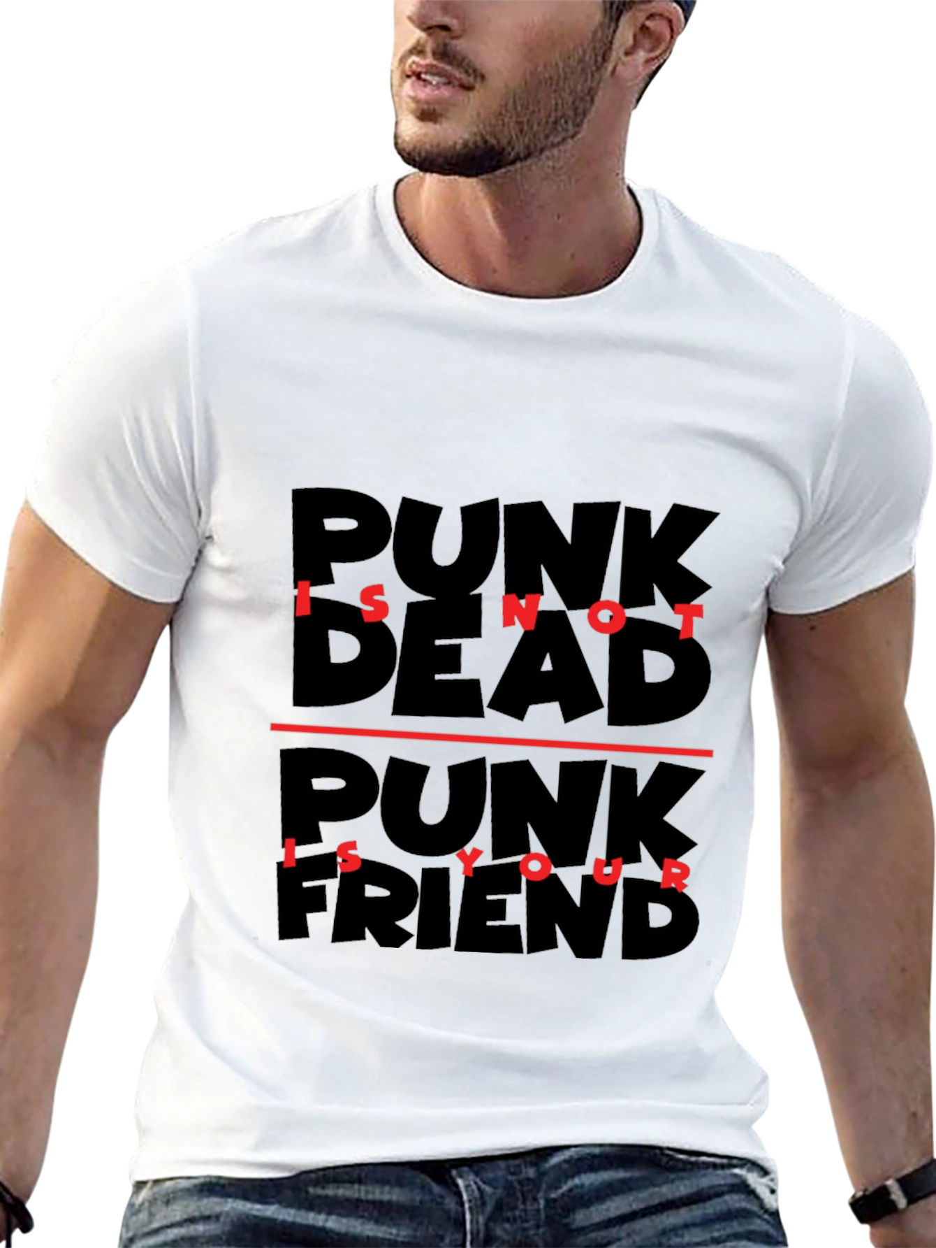 Punk Is Not Dead T-Shirt - Black Graphic Tee