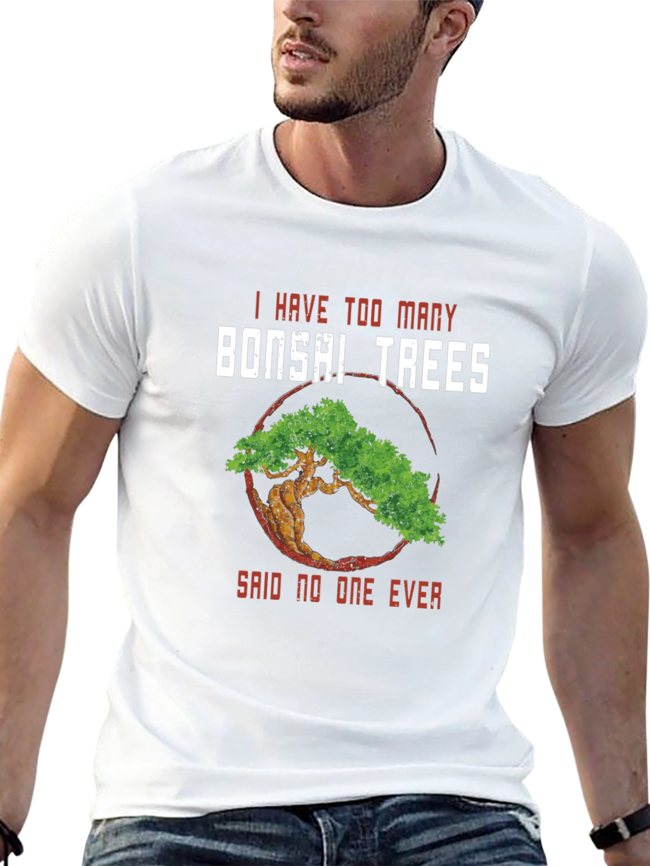 Bonsai Tree Graphic T-Shirt - Gardening Humor Tee