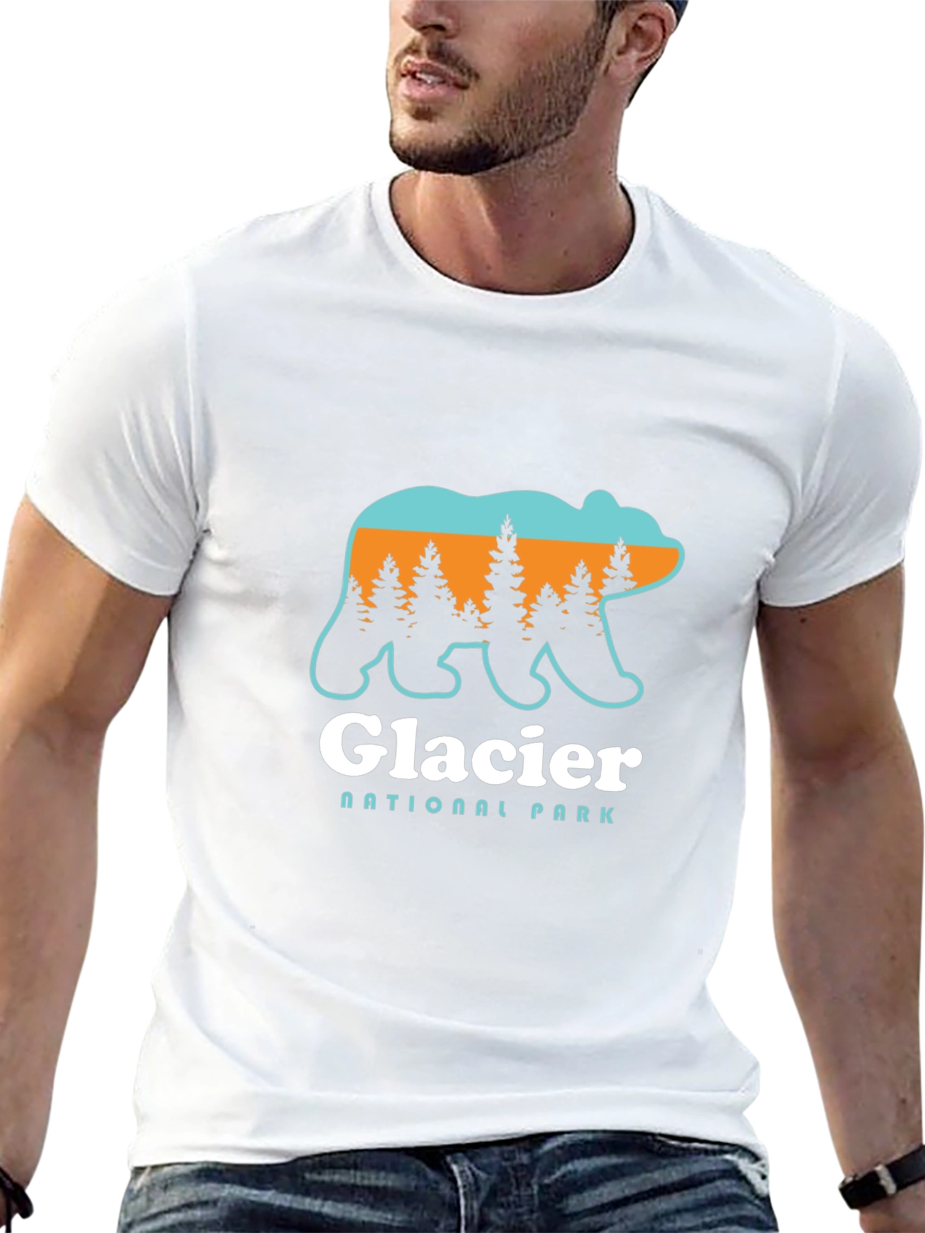Glacier National Park Bear Graphic T-Shirt
