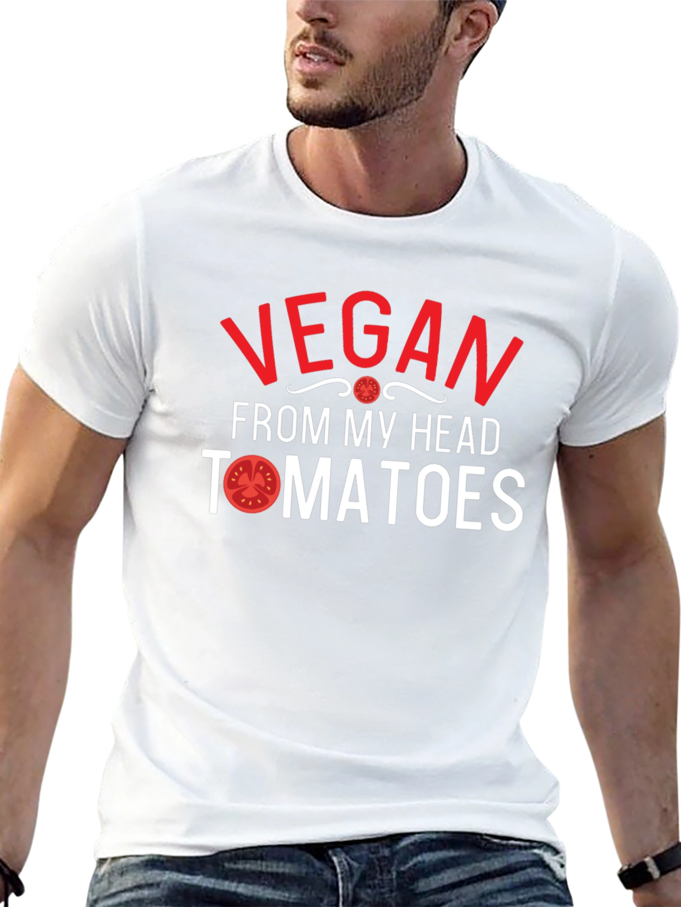 Vegan From My Head Tomatoes T-Shirt