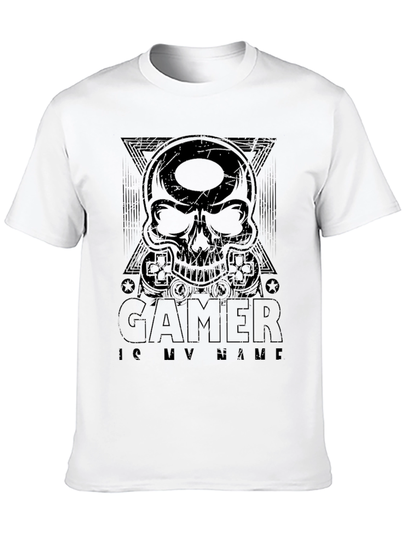 Gamer Skull T-Shirt - Gamer is my name.