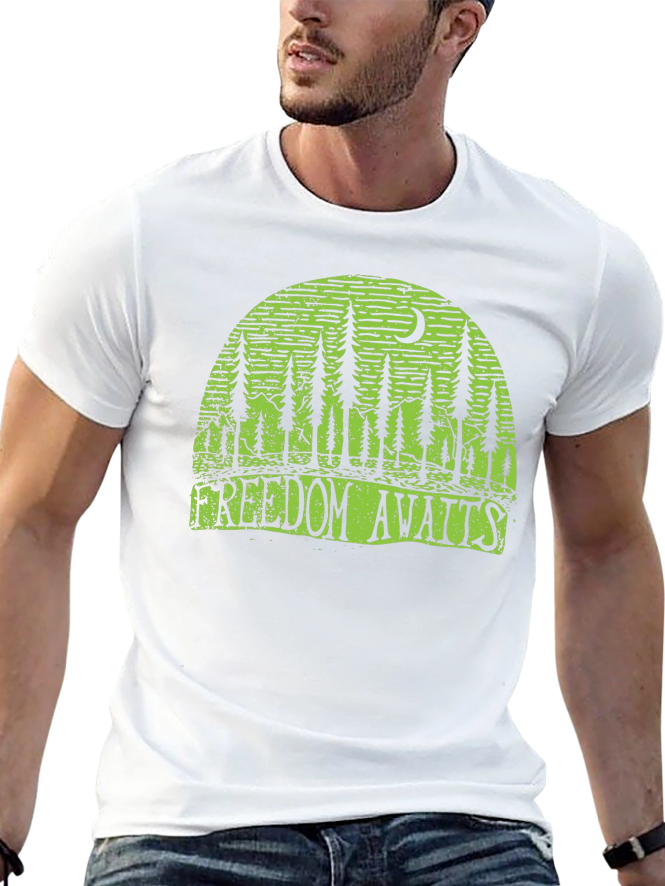 Freedom Awaits Graphic Tee - Nature Inspired Design