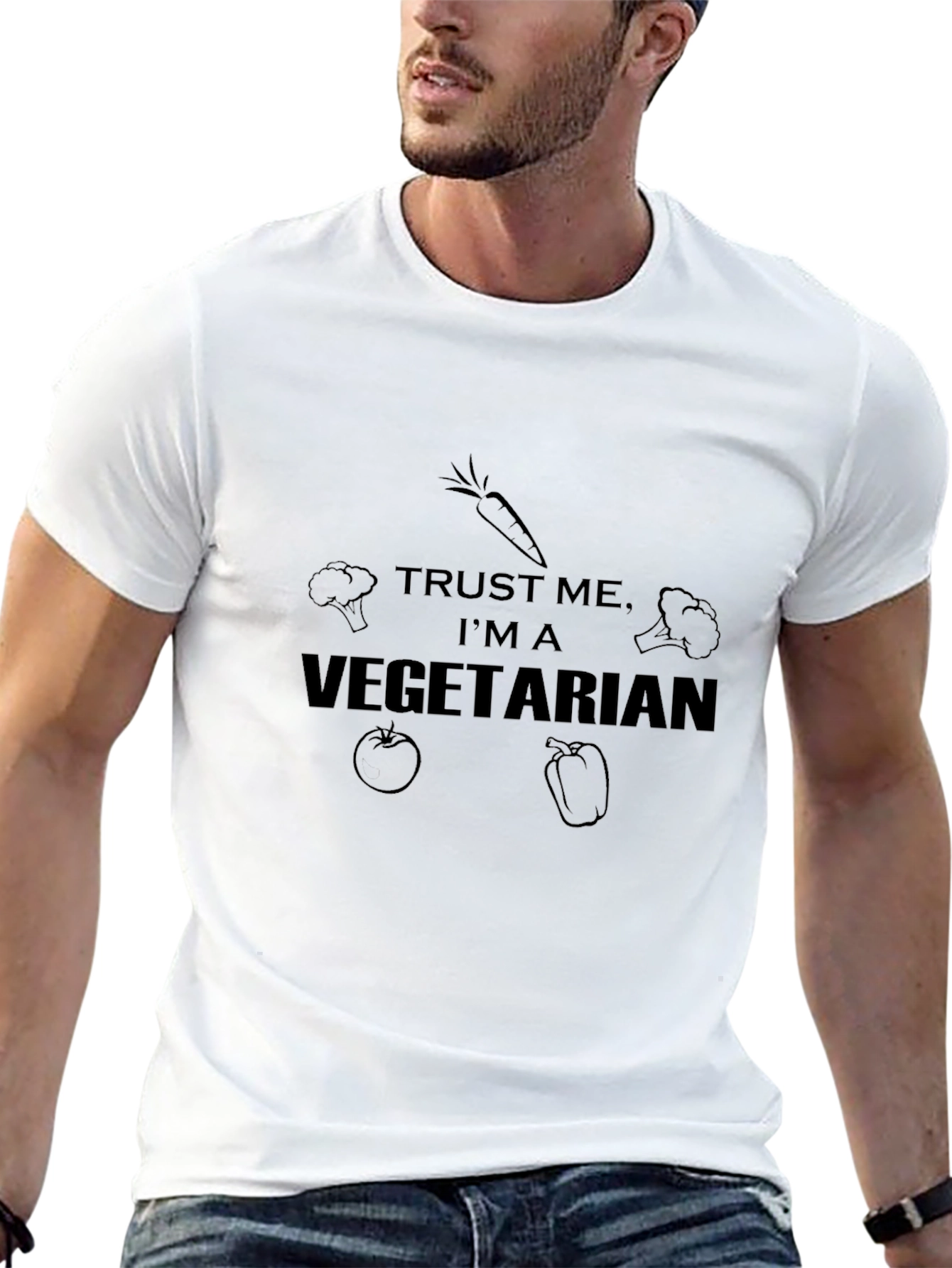 Trust Me Im A Vegetarian Graphic Tee