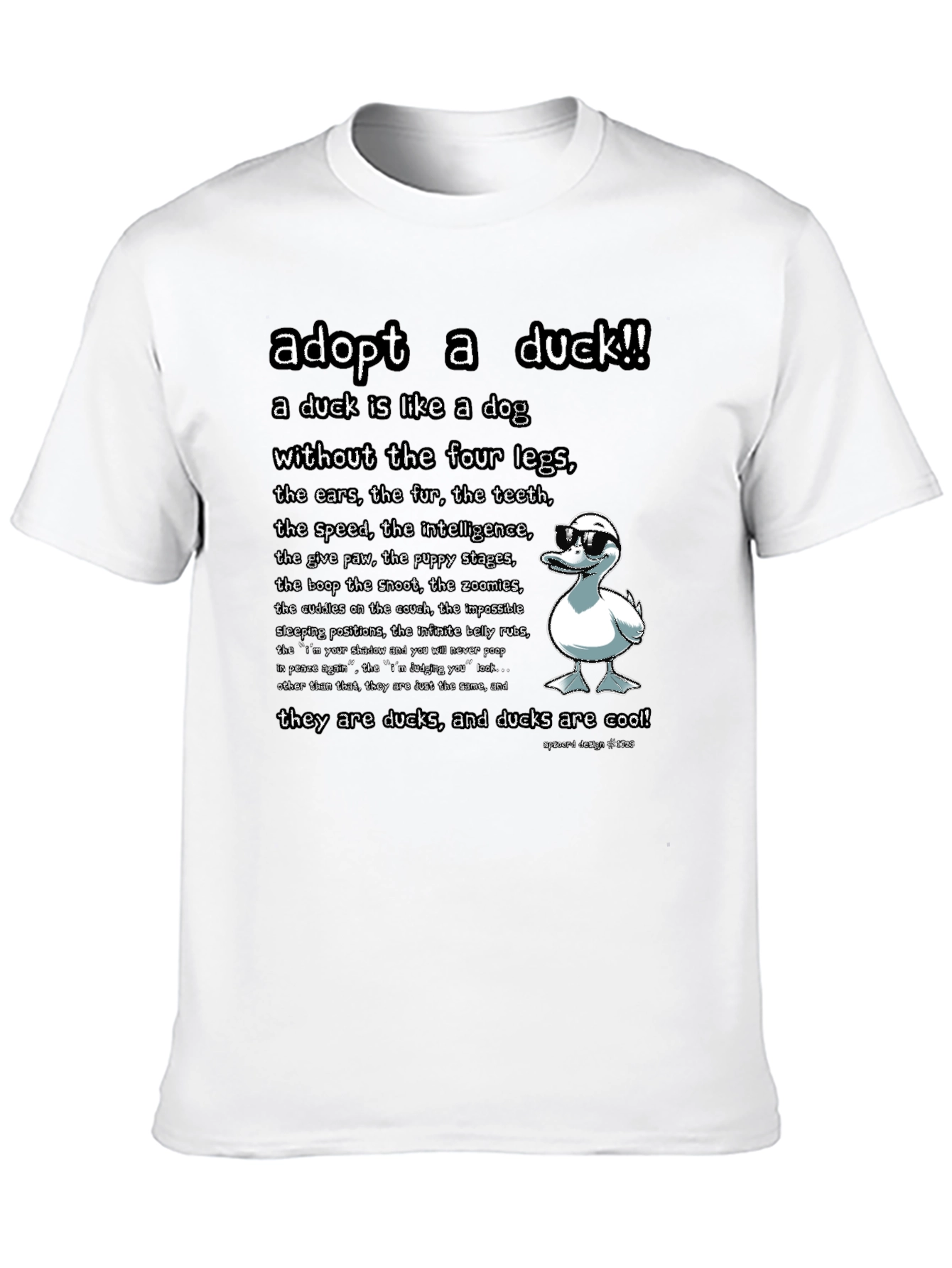Adopt a Duck T-Shirt - Funny Duck Lover Tee