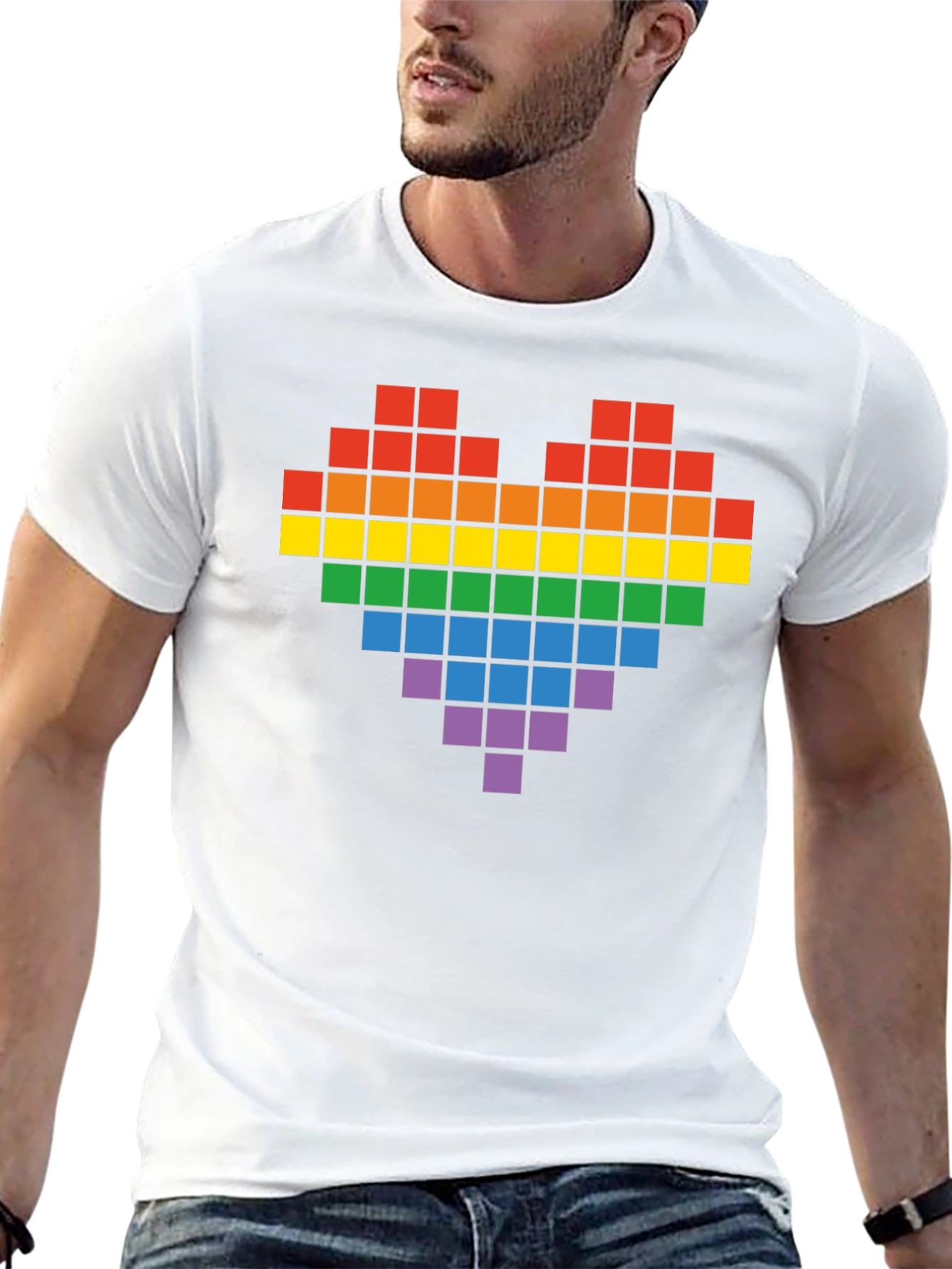 Pixel Heart Pride T-Shirt