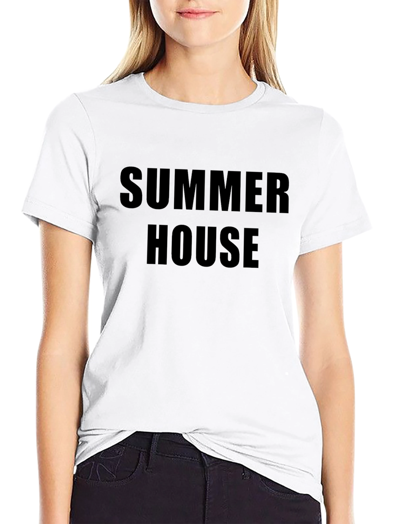 Summer House Graphic Tee - Classic Black