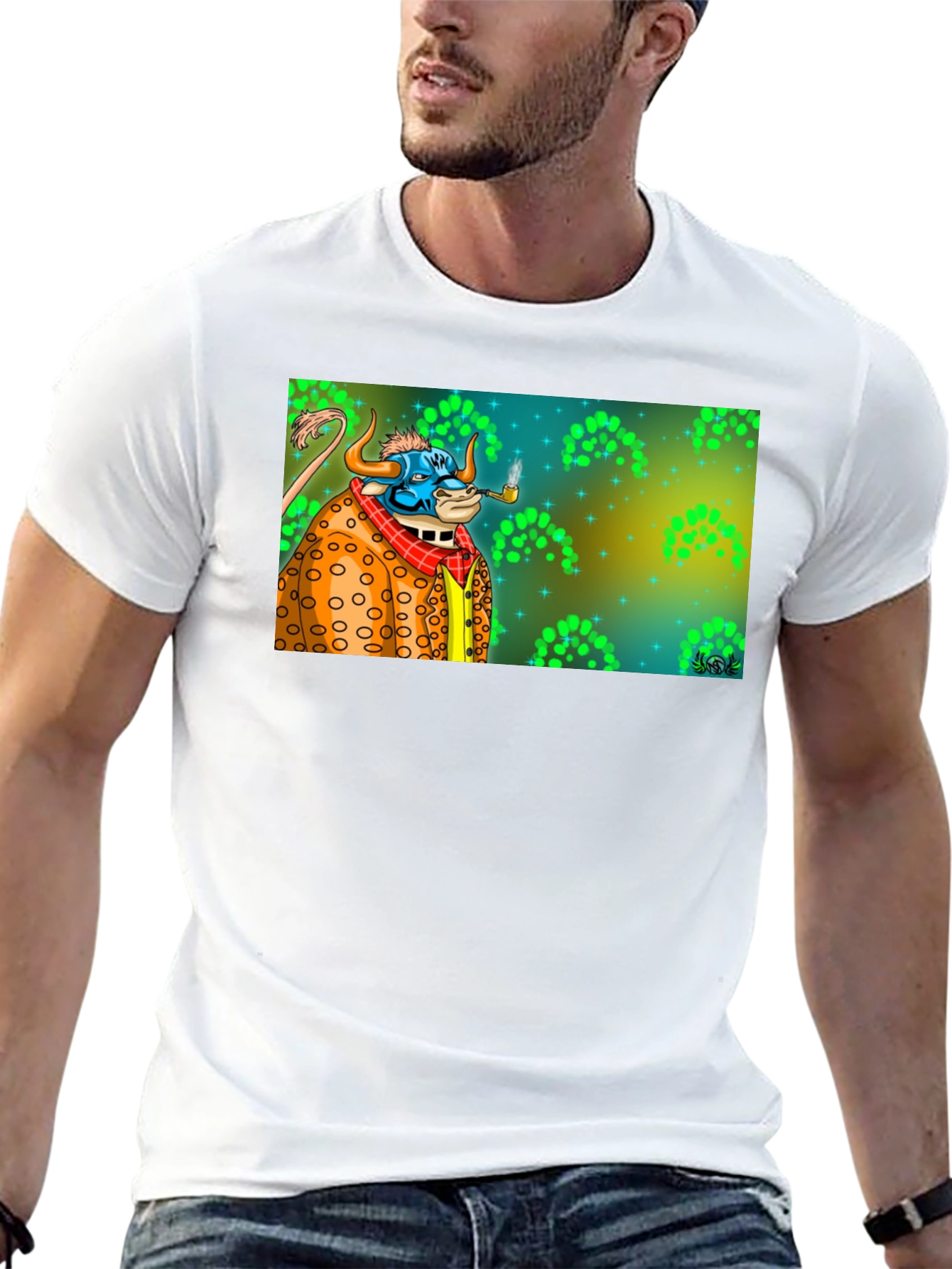 Smoking Bull Graphic Tee - Mens Black T-Shirt