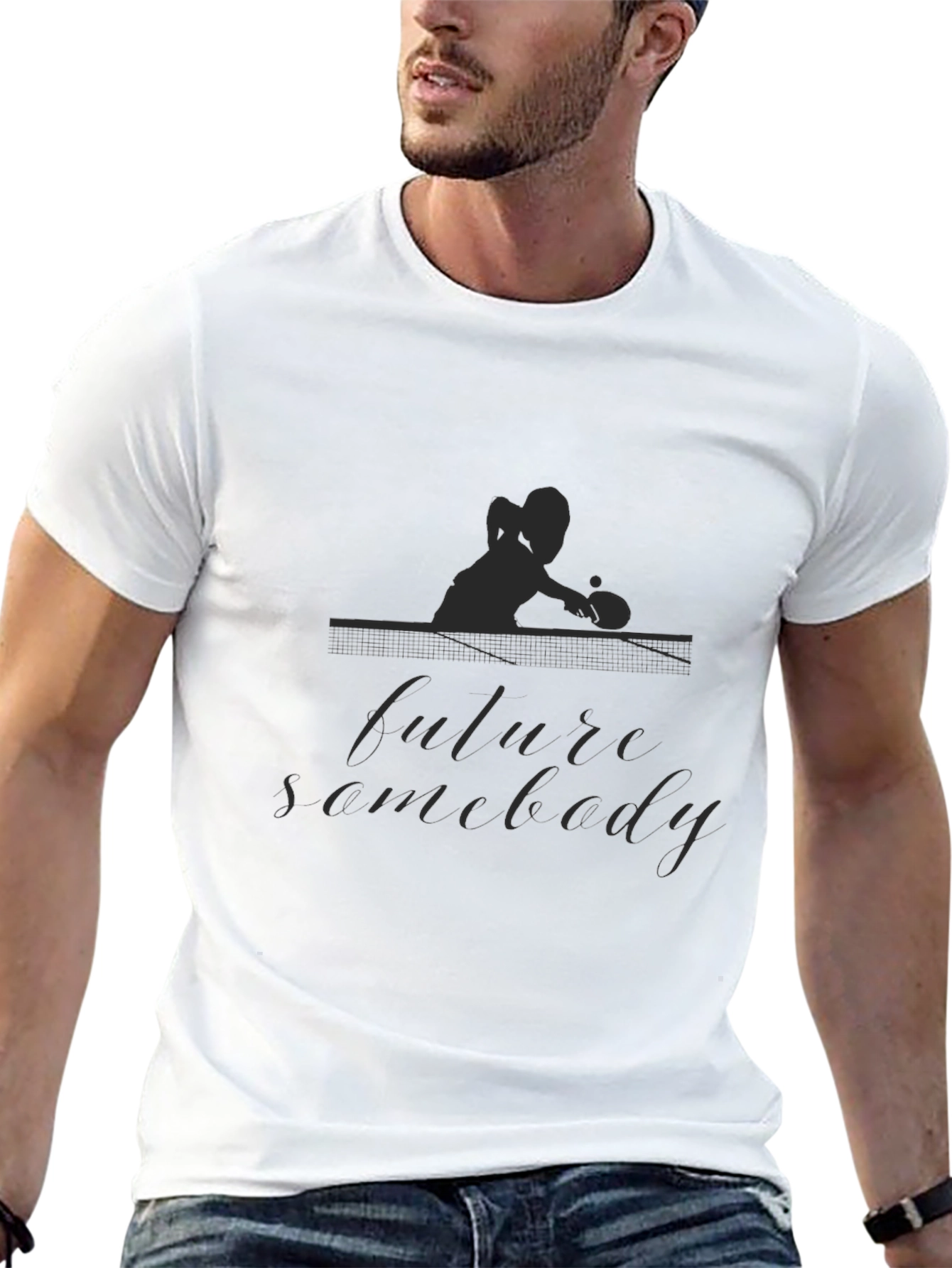 Future Somebody Black Graphic T-Shirt