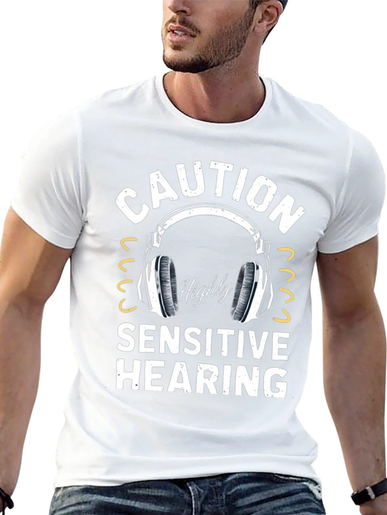 Caution Highly Sensitive Hearing T-Shirt
