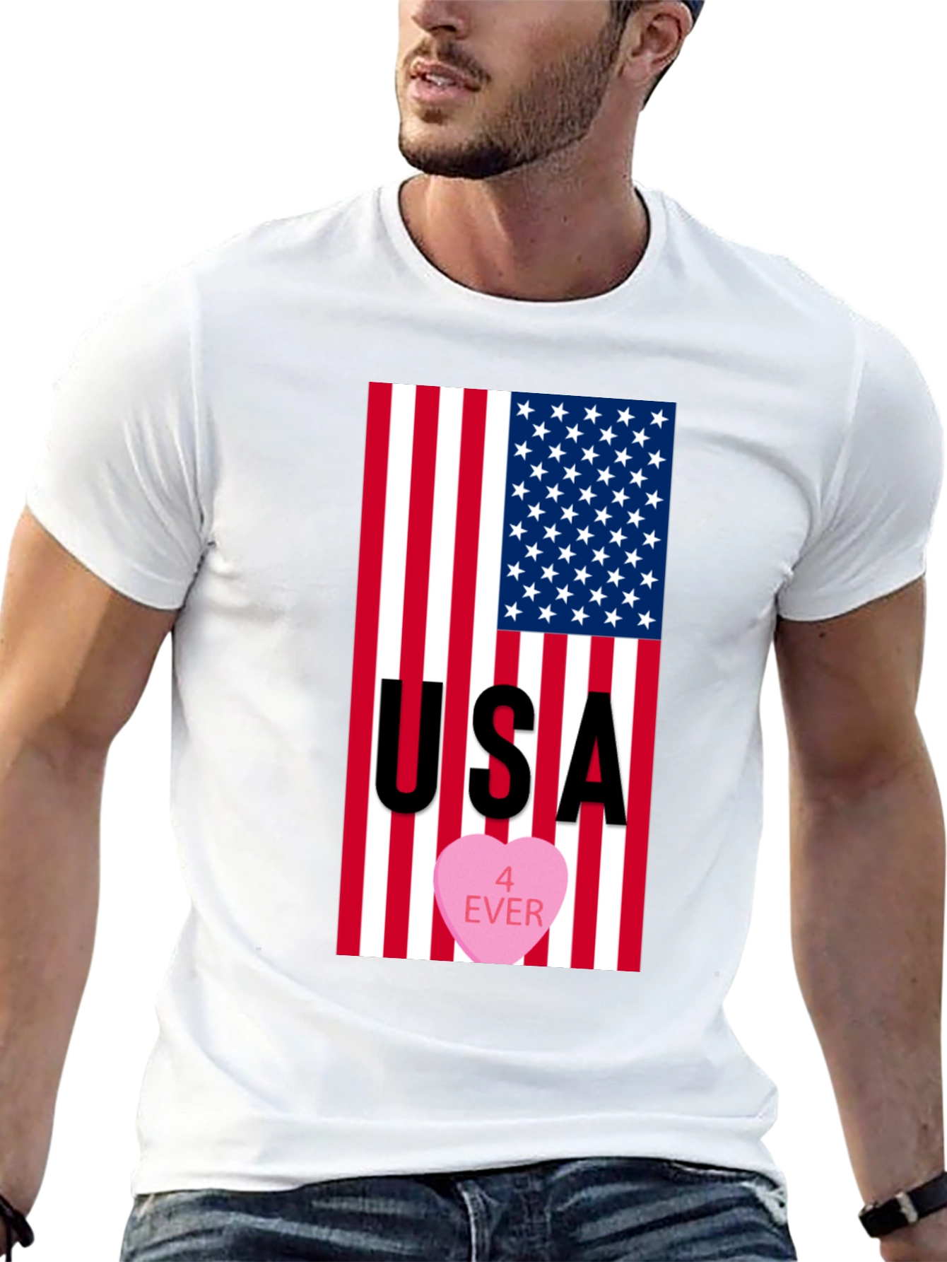 USA 4 Ever Patriotic T-Shirt