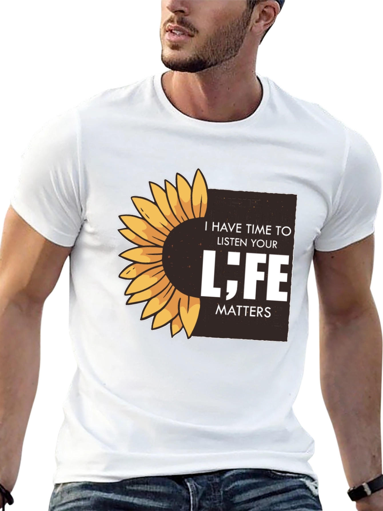 Sunflower Life Matters Graphic T-Shirt