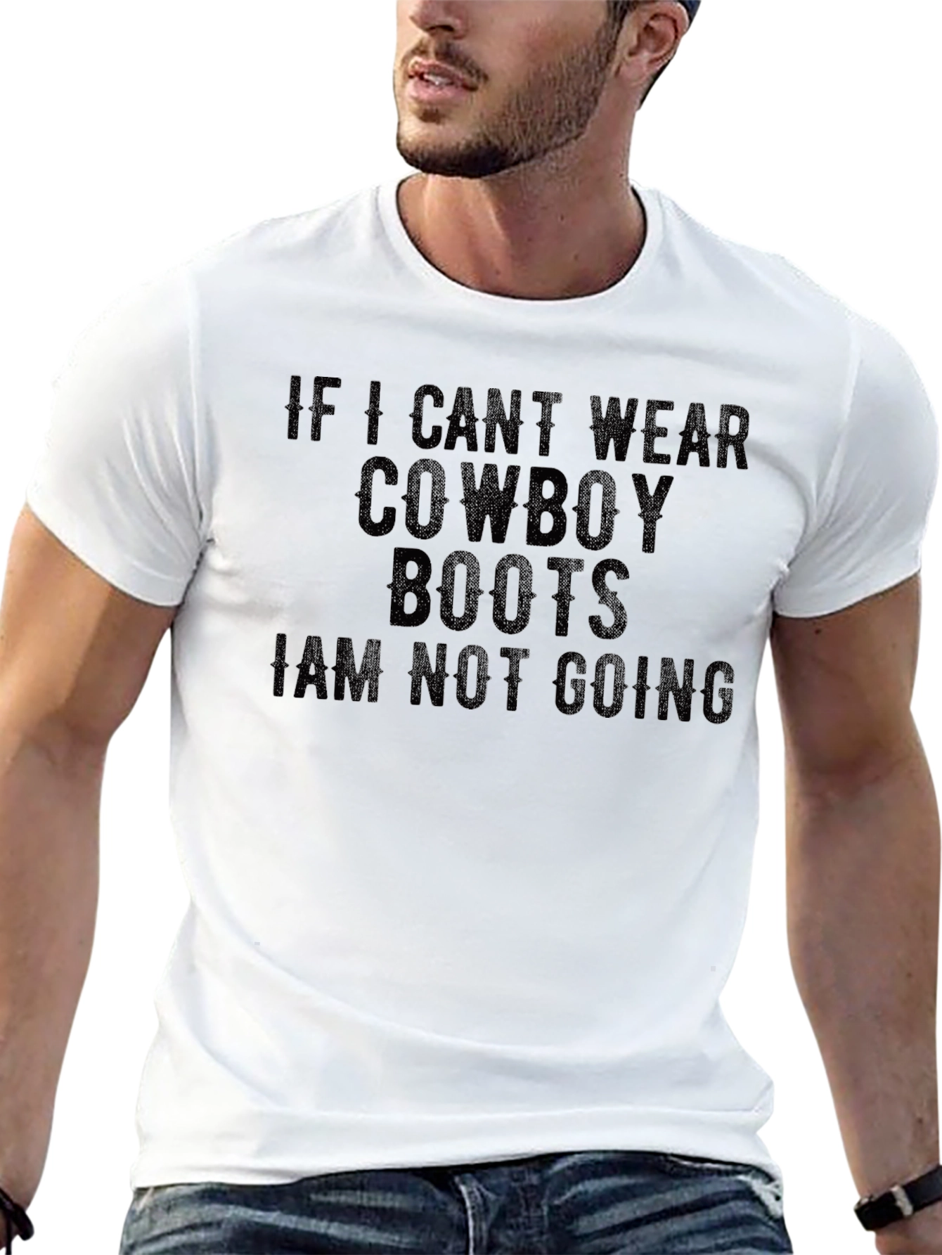Cowboy Boots Graphic Tee - Statement Shirt