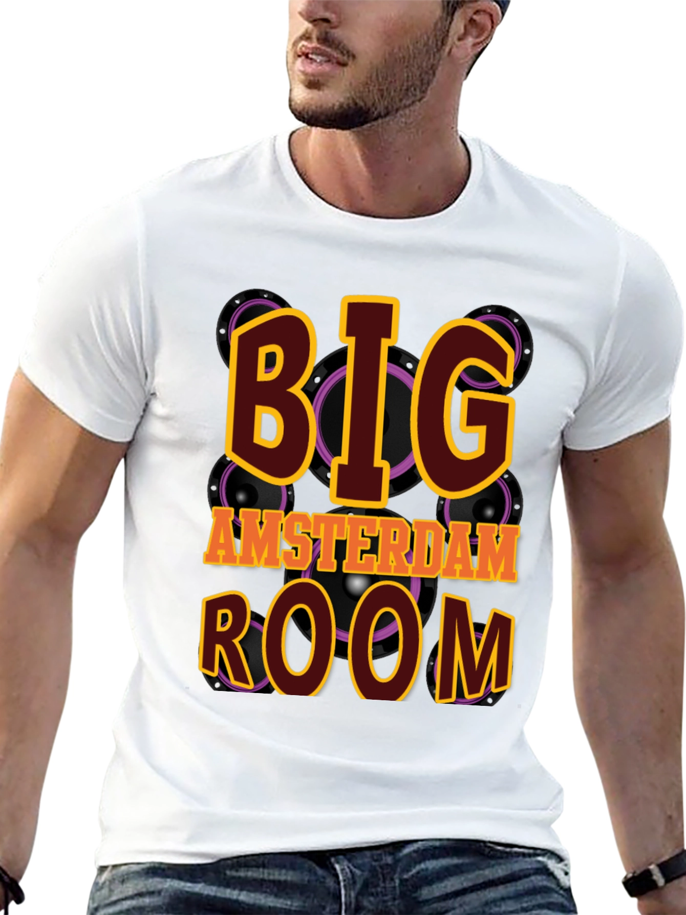 Big Amsterdam Room Black T-Shirt