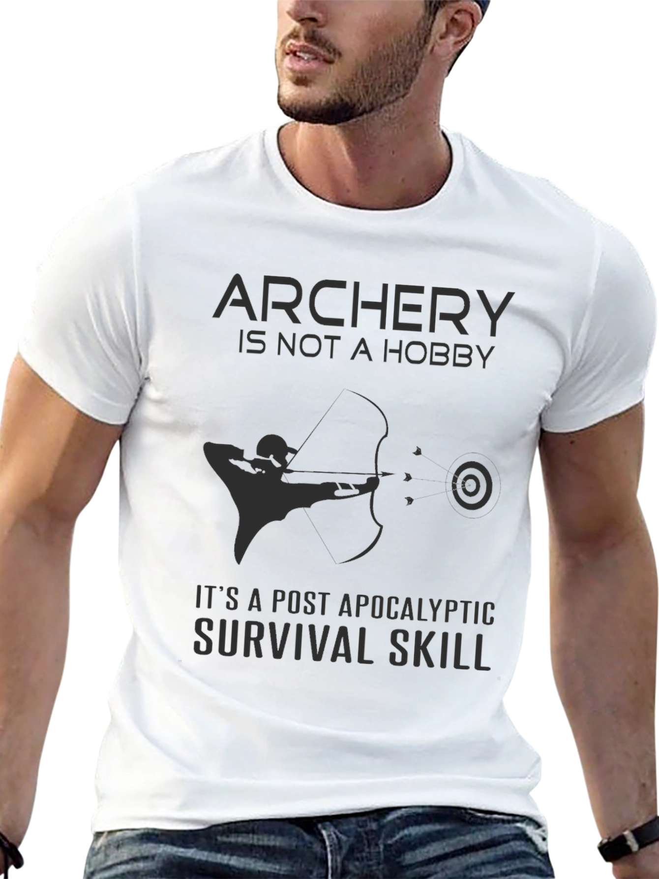 Archery Survival Skill T-Shirt | Post Apocalyptic Style