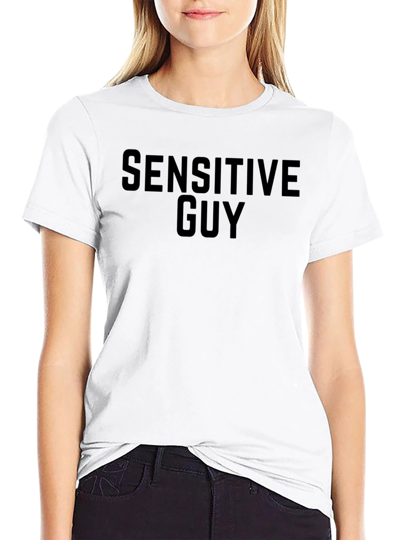 Sensitive Guy Black T-Shirt