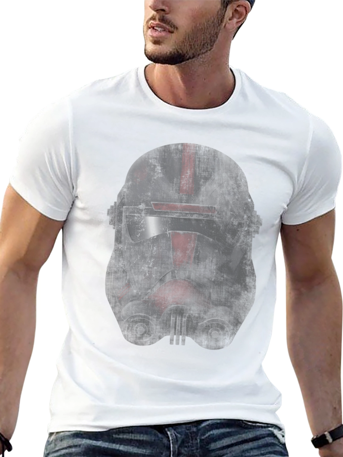 Star Wars Helmet Graphic Print T-Shirt
