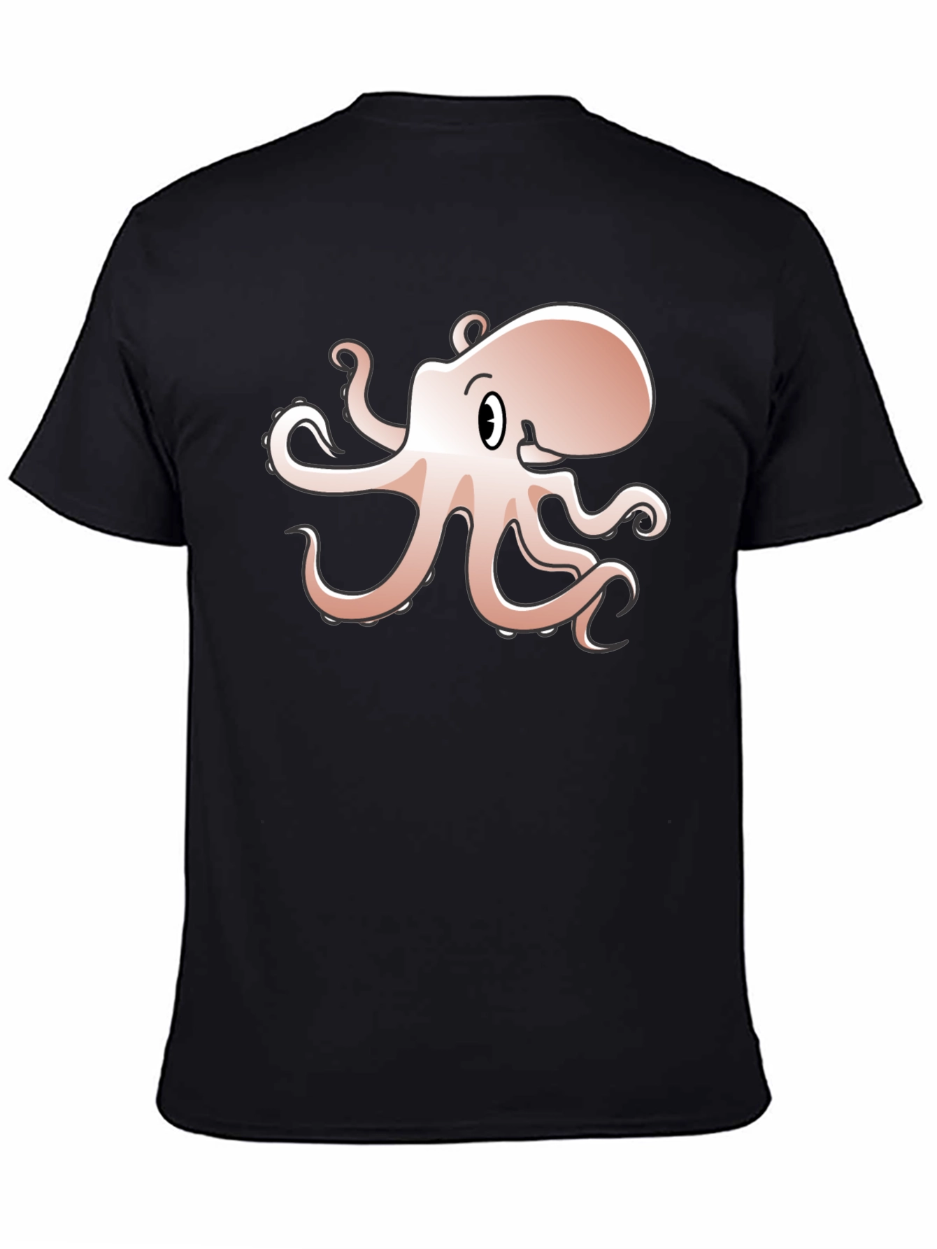 Octopus Graphic Black T-Shirt