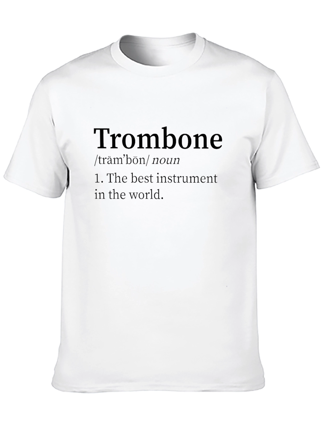 Trombone Definition Black T-Shirt - Musician Gift