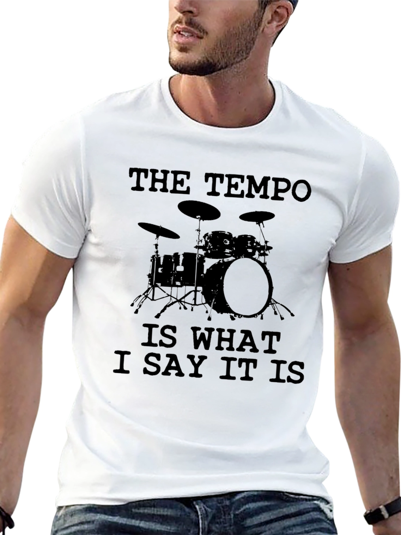 The Tempo Drummer T-Shirt - Music Band Funny Tee