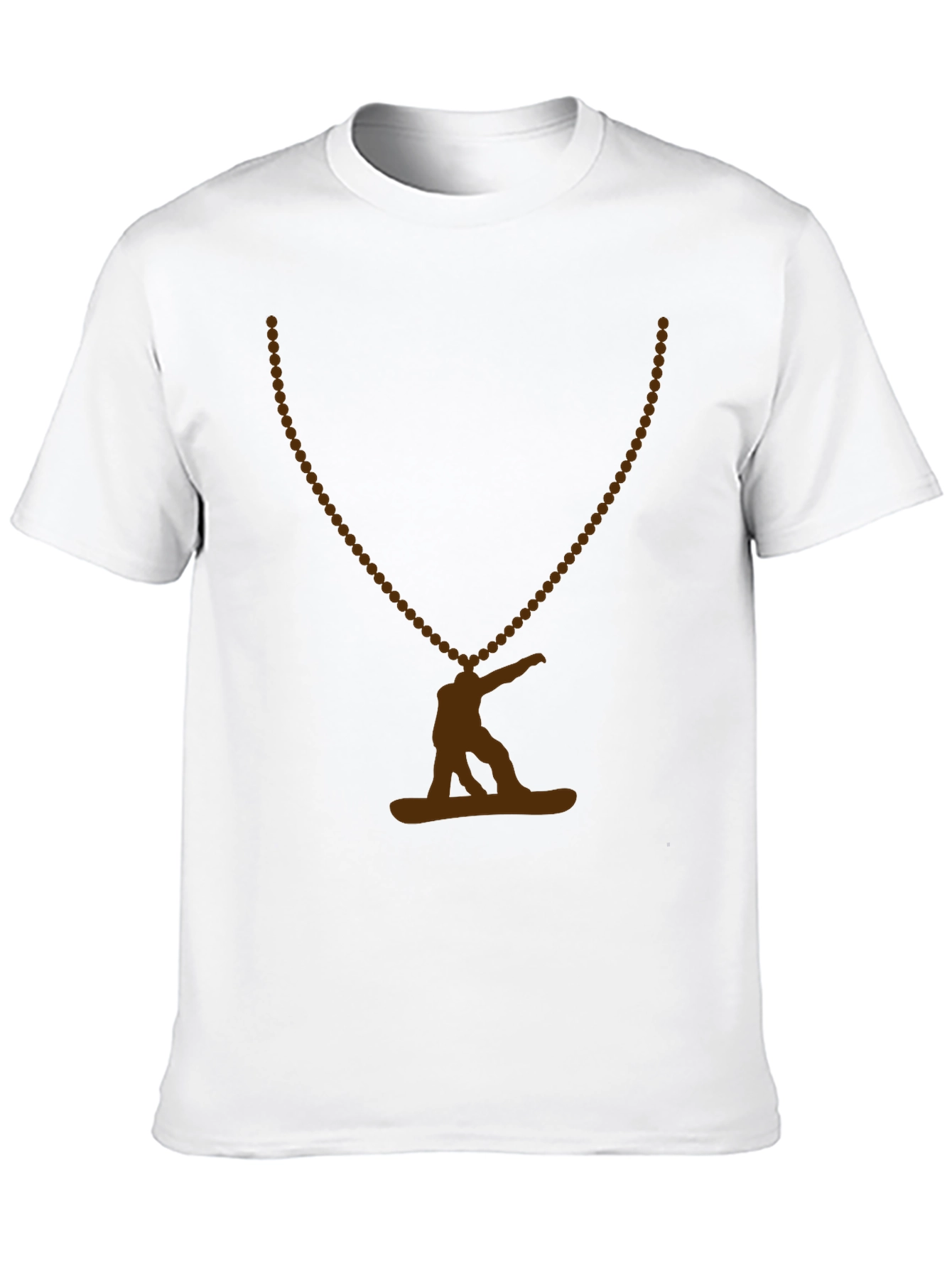 Snowboarder Graphic Tee - Black Cotton Blend