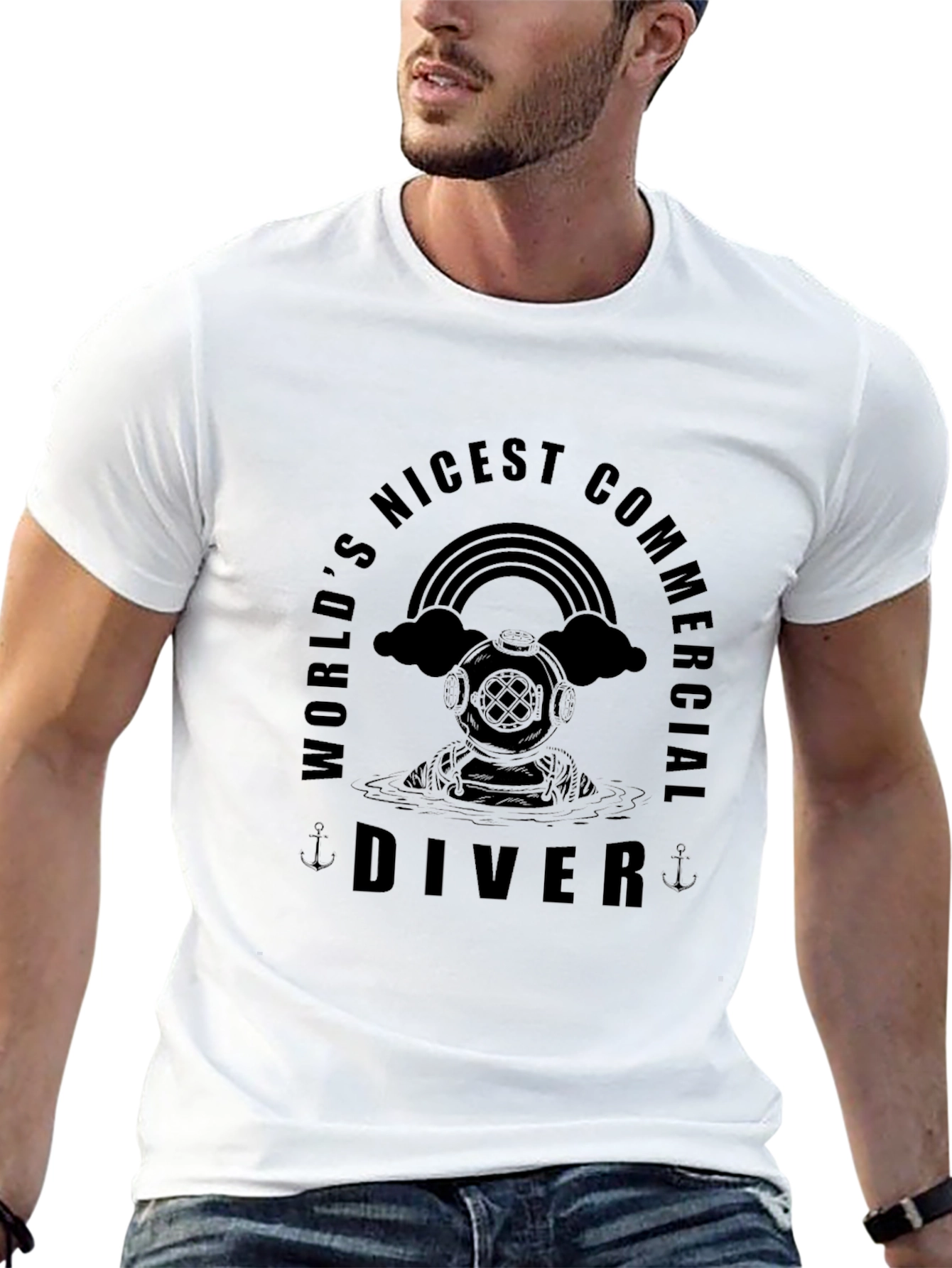 Worlds Nicest Commercial Diver Black T-Shirt