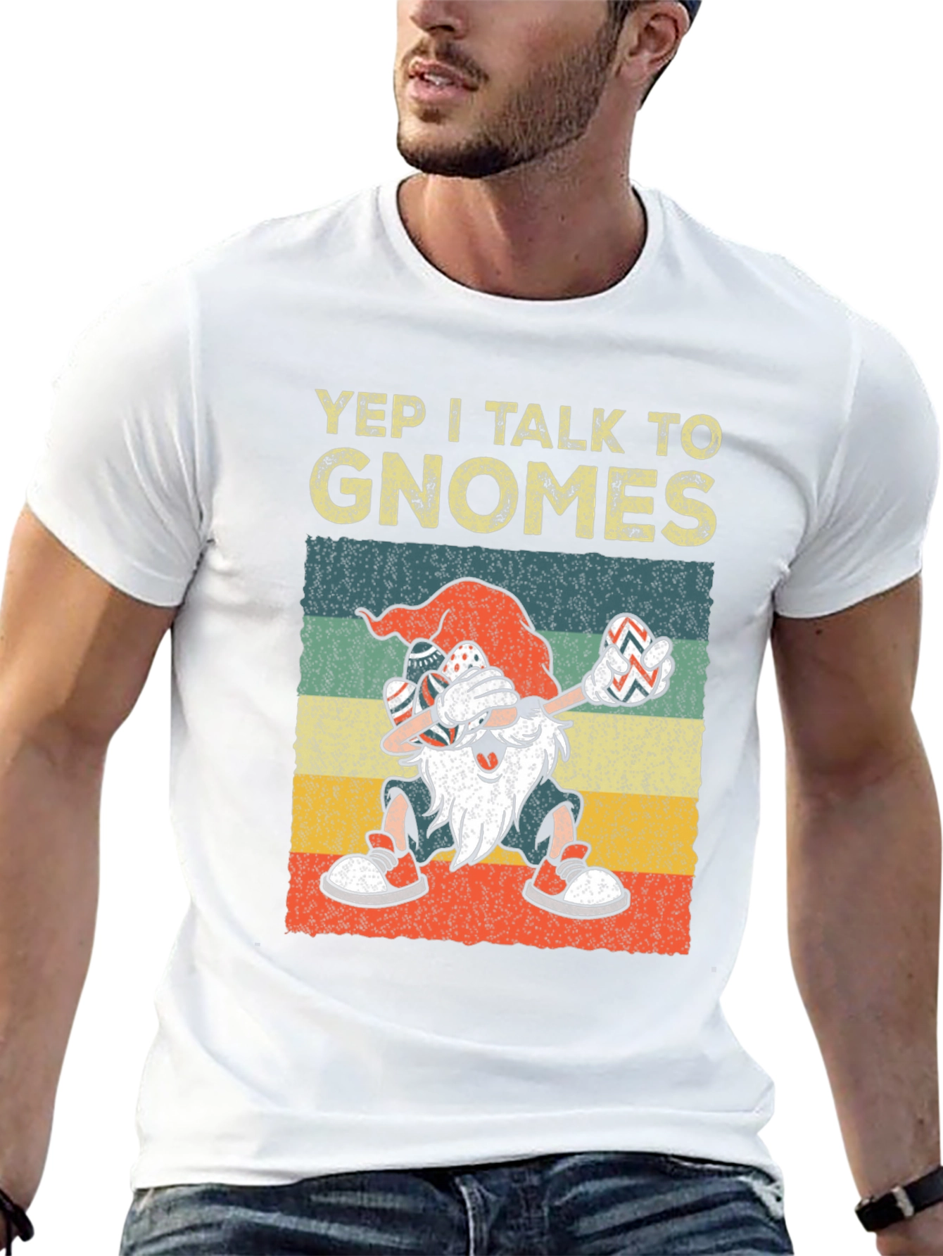 Yep I Talk to Gnomes Graphic Tee
